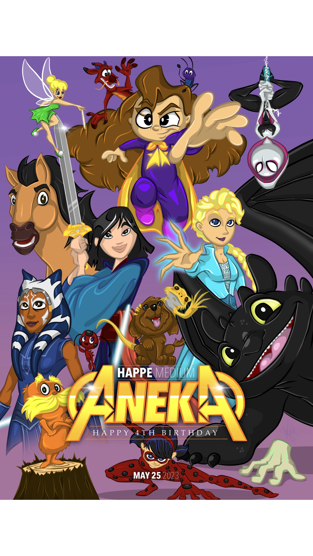 illustration, pop culture, fan art, poster, gift, birthday, cartoon