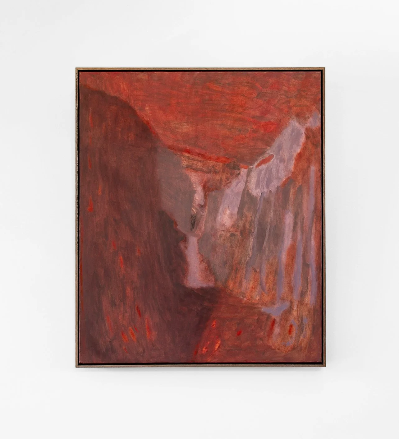 RED ESCARPMENT / 79X63cm / 2025