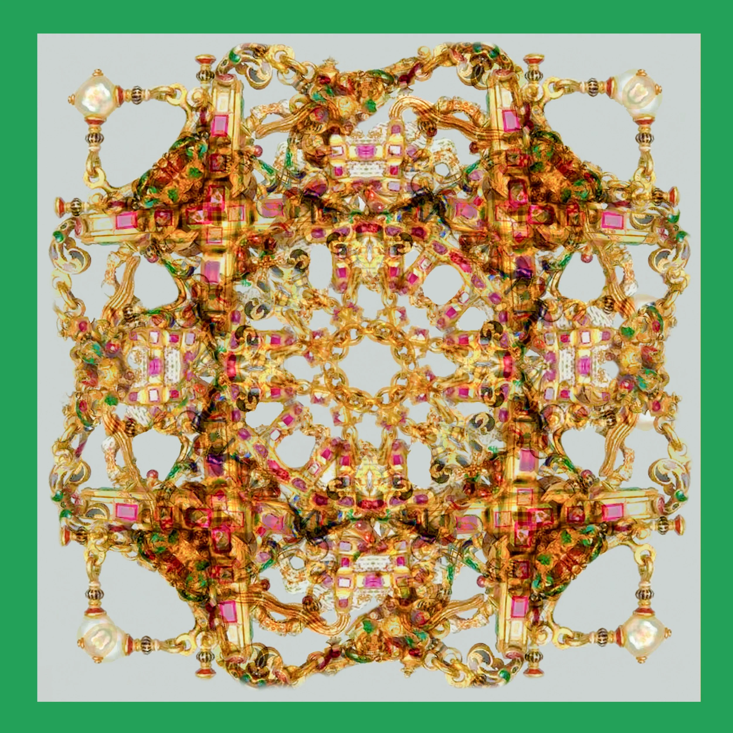 Renaissance Jewel Silk Scarf