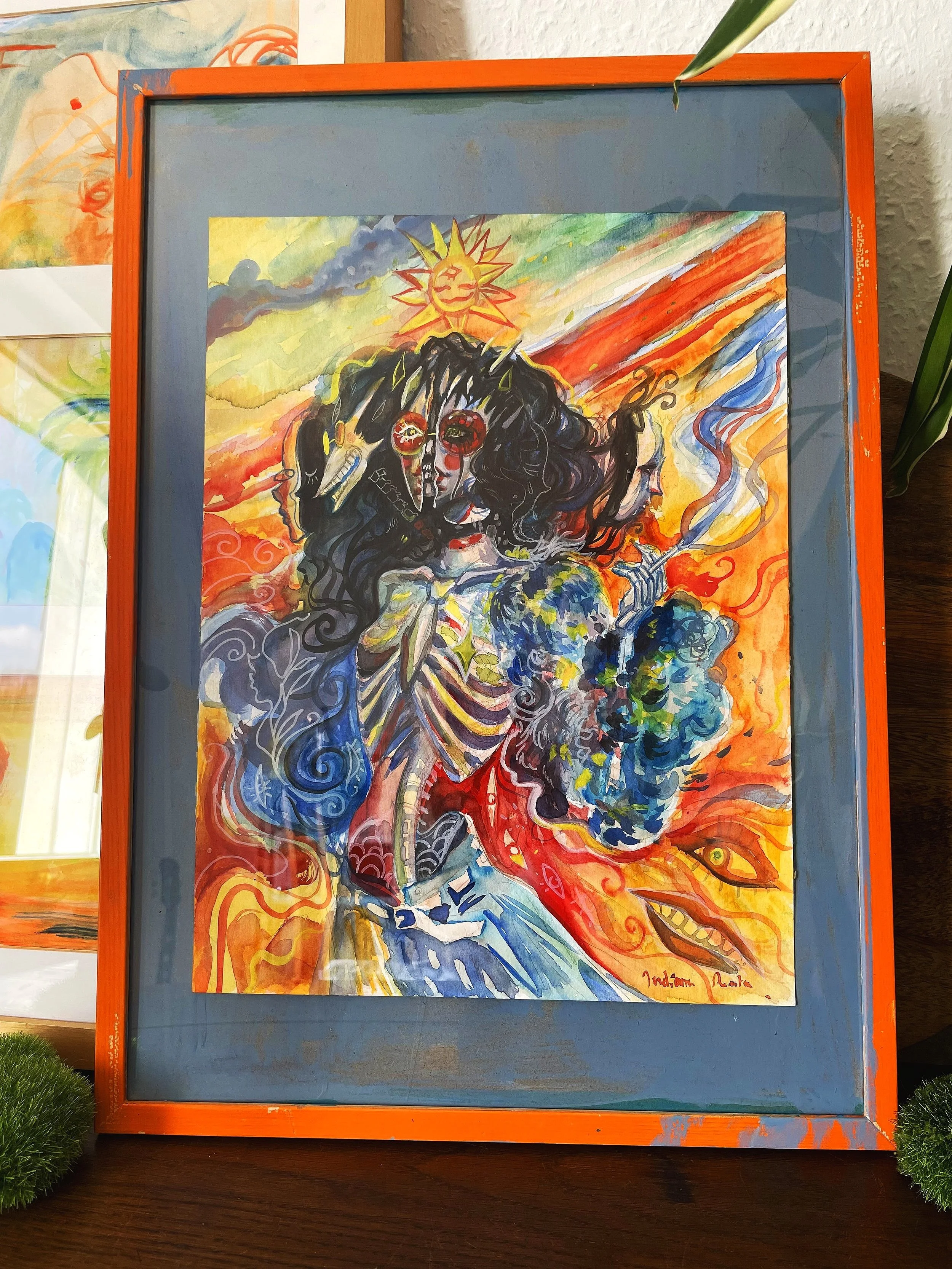 The Sun goes up - 99€ and a free frame, shipping for Europe is free