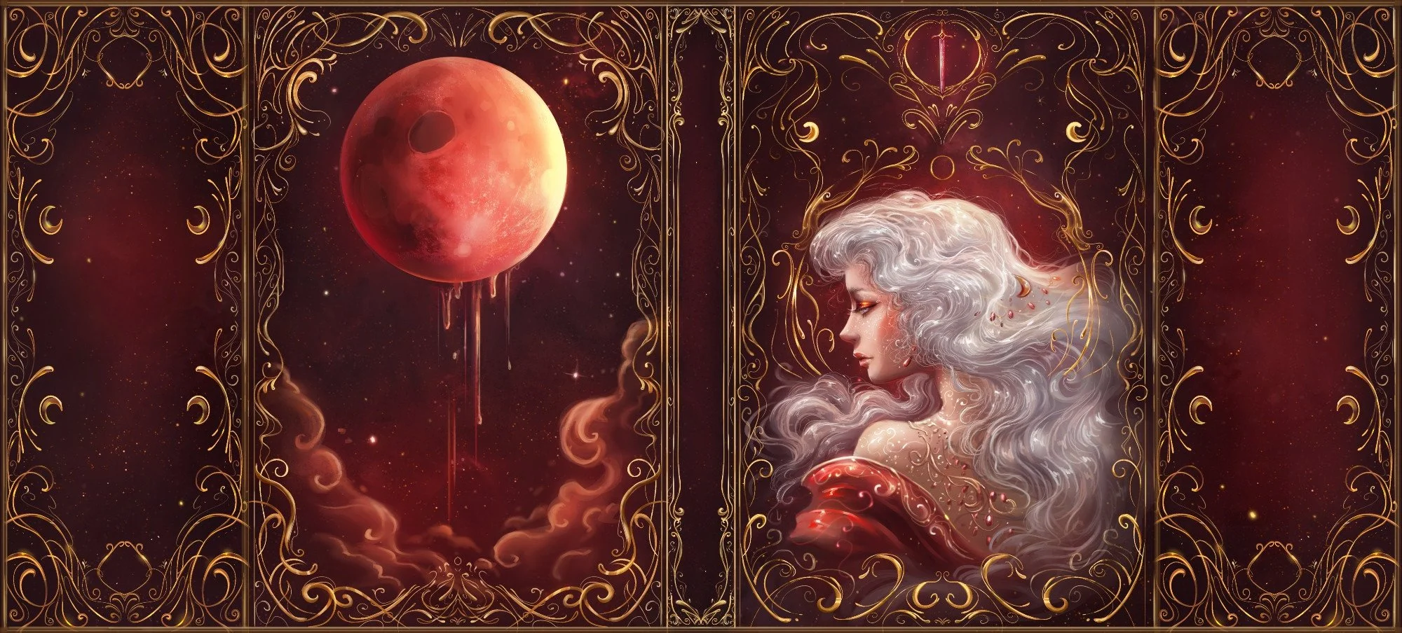 Cover illustrations done for @The Bookish Box (in collaboration with Chloe C. Peñaranda)
Here are the covers for the continuation of the Nytefall Trilogy with  Luxe Edition of The Dark Is Descending!

Thank you for working with me again :) I’m very h