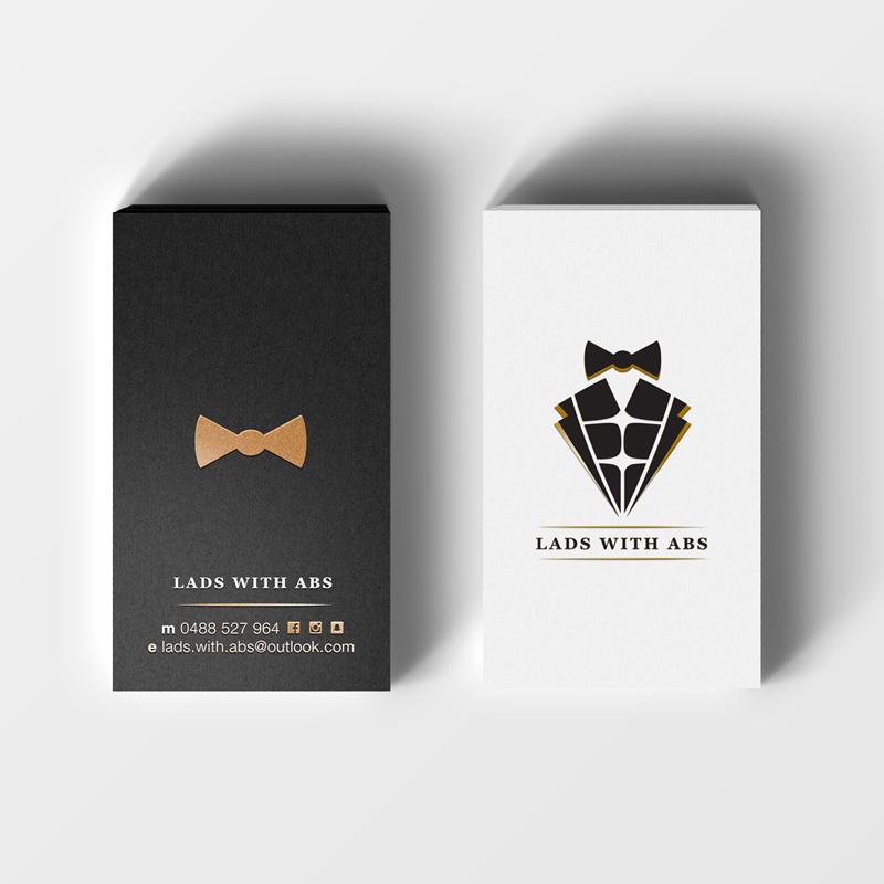LADS WITH ABS - BUSINESS CARDS