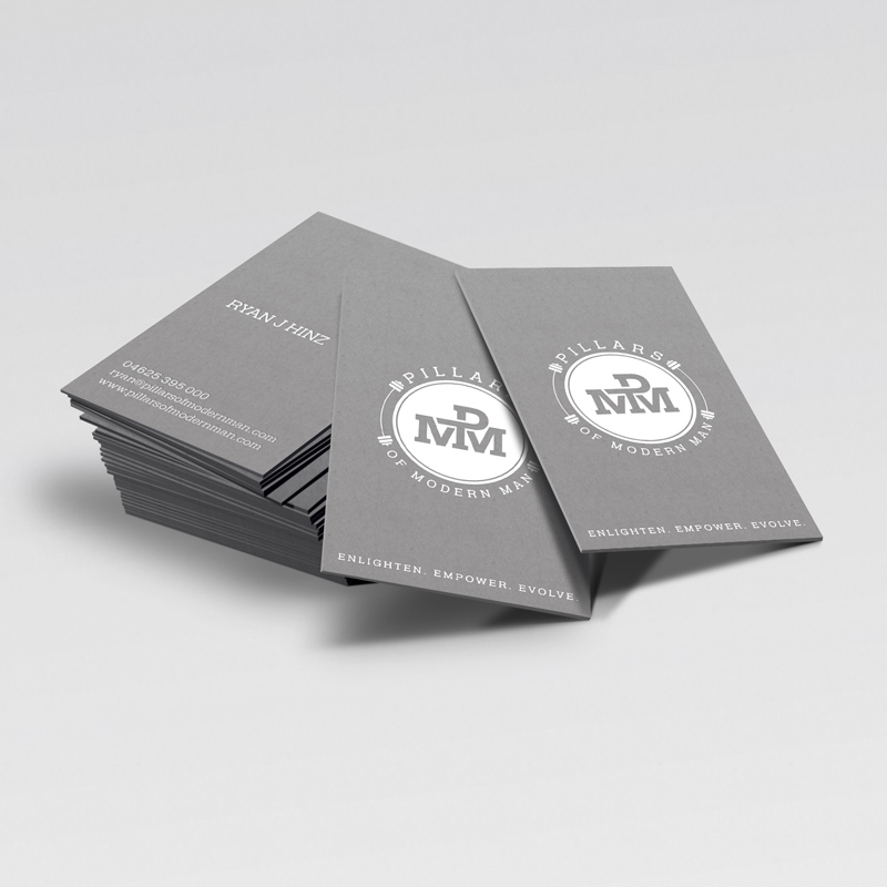 PILLARS OF MODERN MAN - BUSINESS CARDS