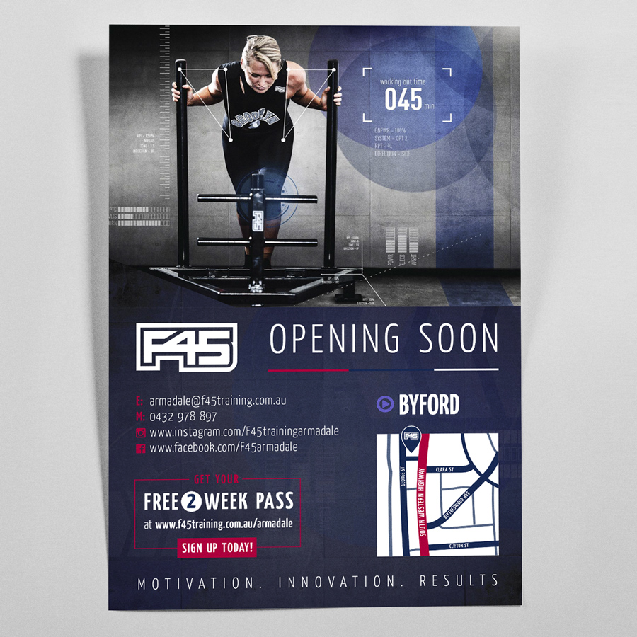 F45 ARMADALE - OPENING SOON POSTER
