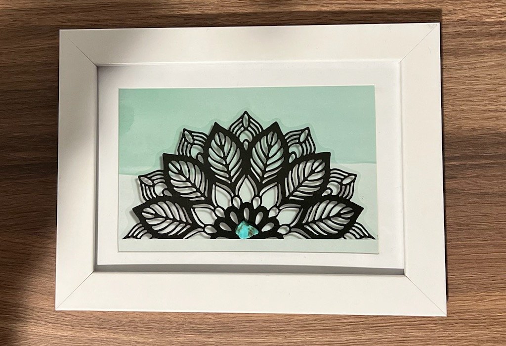Half leaf - Turquoise crystal