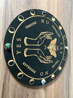 HAND PENDULUM BOARD WITH CRYSTALS