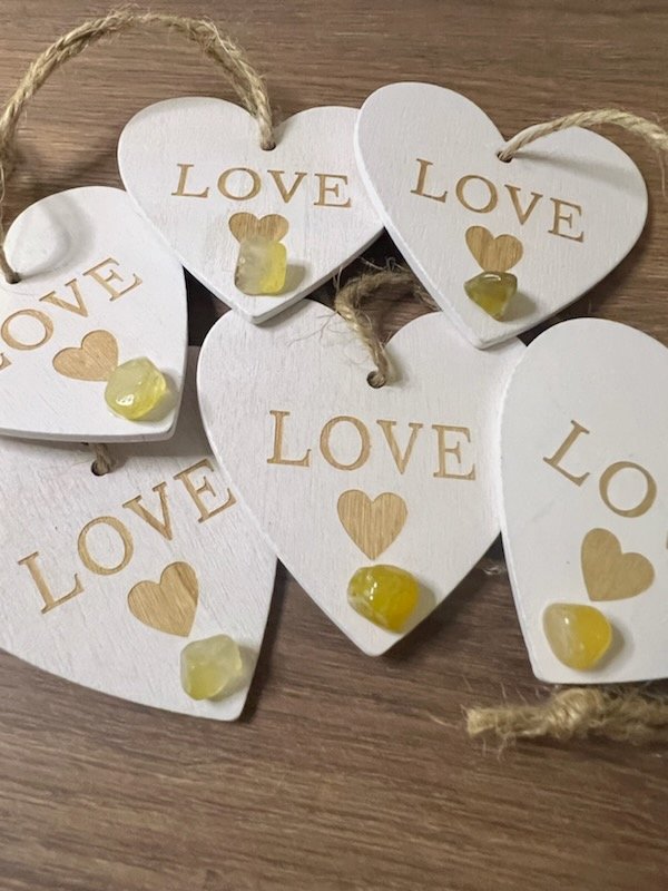 Hearts with Orange Calcite