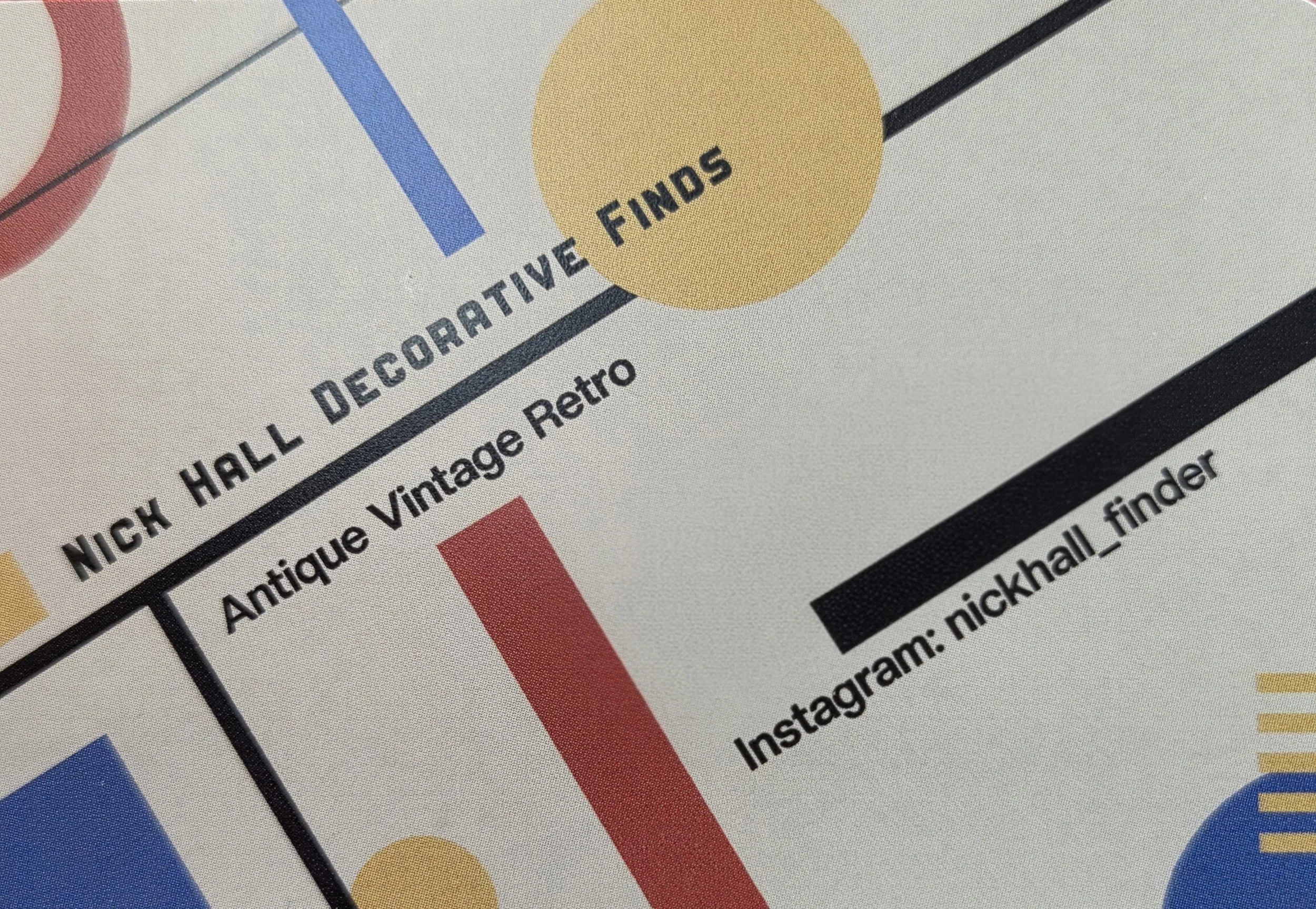 Nick Hall Decorative finds