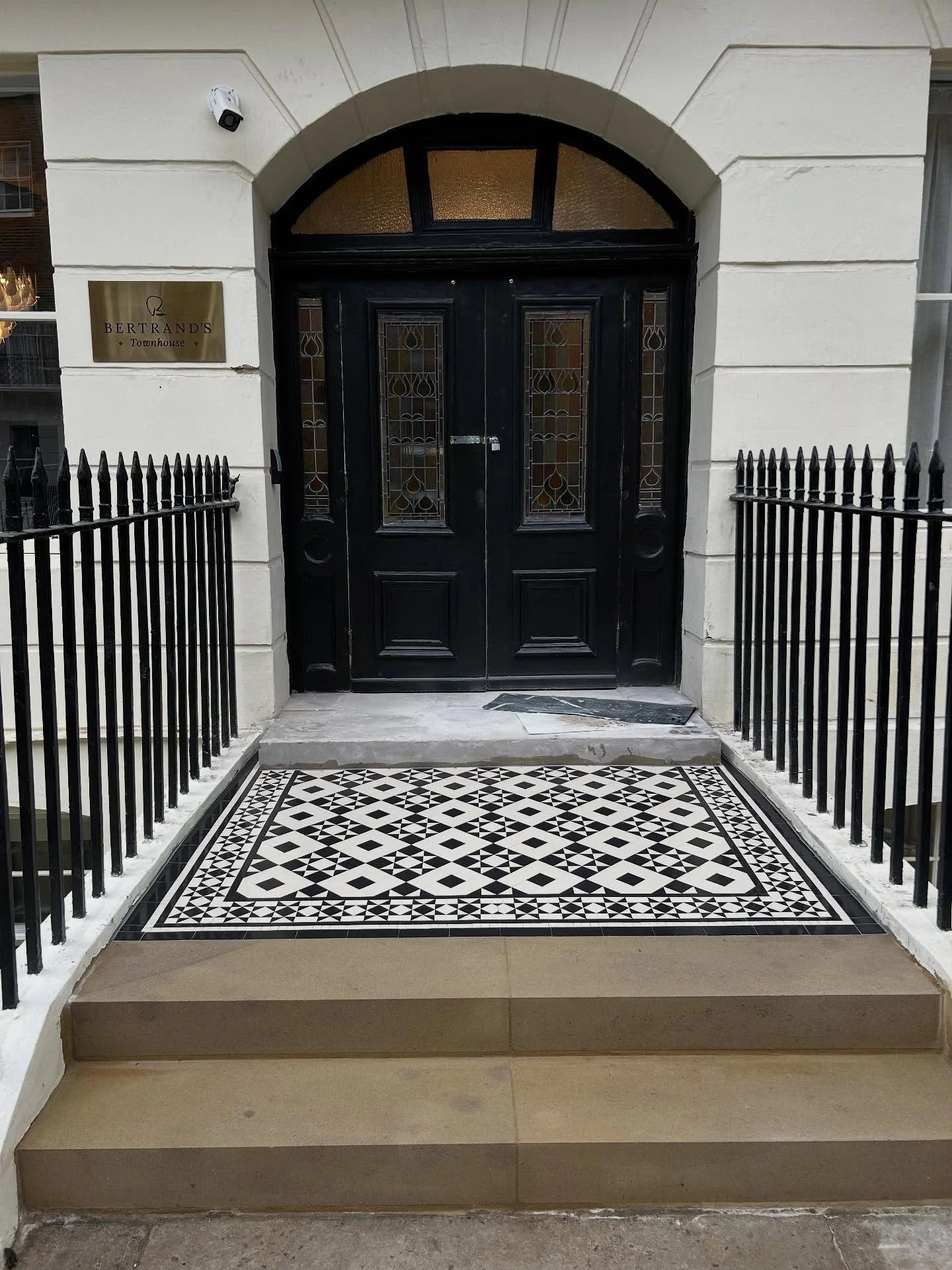 Heritage work in Bedford place, recreation of this beautiful entrance #victorianpath #hotel #listedbuildings
