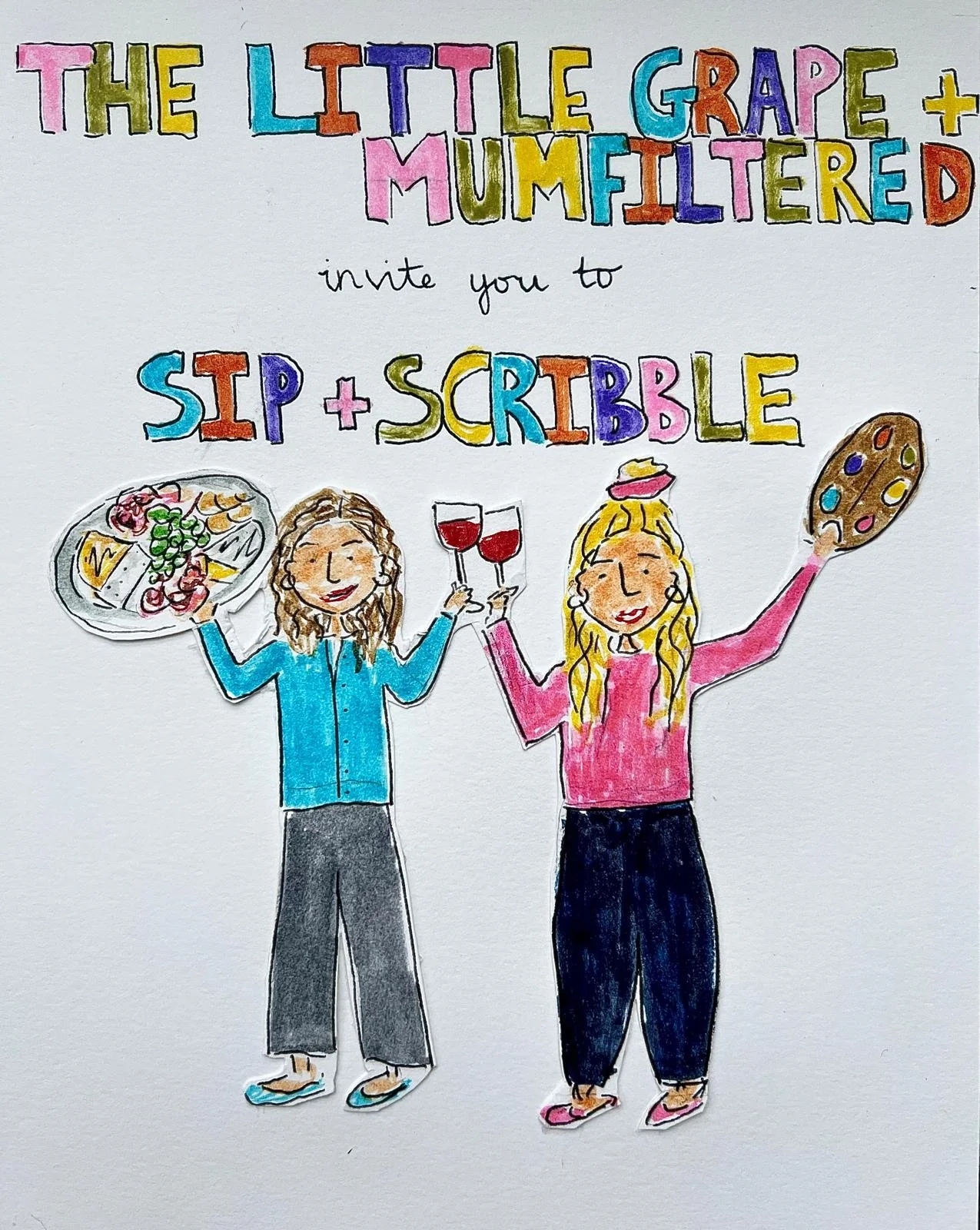 The Little Grape & Mumfiltered invite you to Sip & Scribble - 19th March 2026