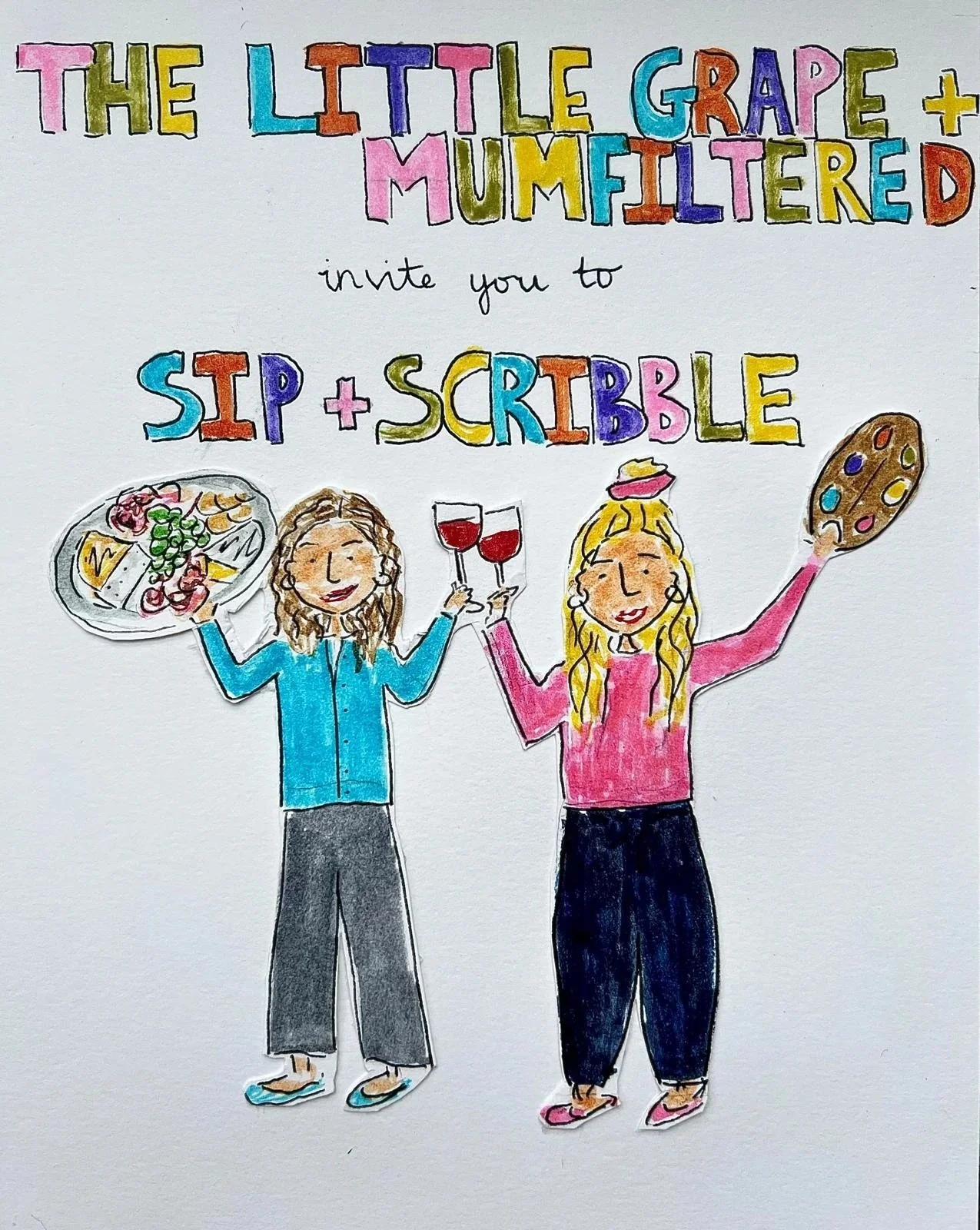 The Little Grape & Mumfiltered invite you to Sip & Scribble - 12th March 2026