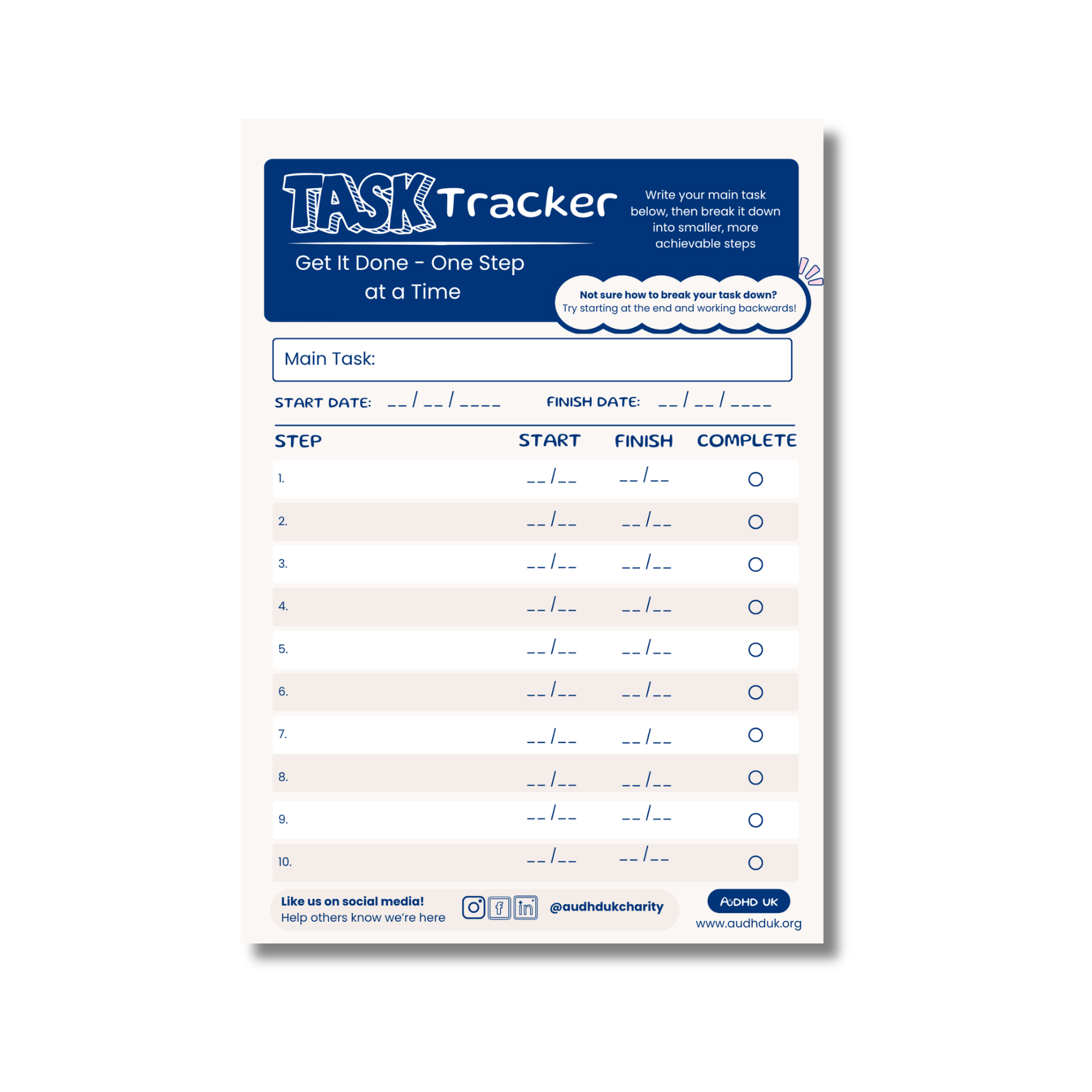 Task Tracker (PDF Download)