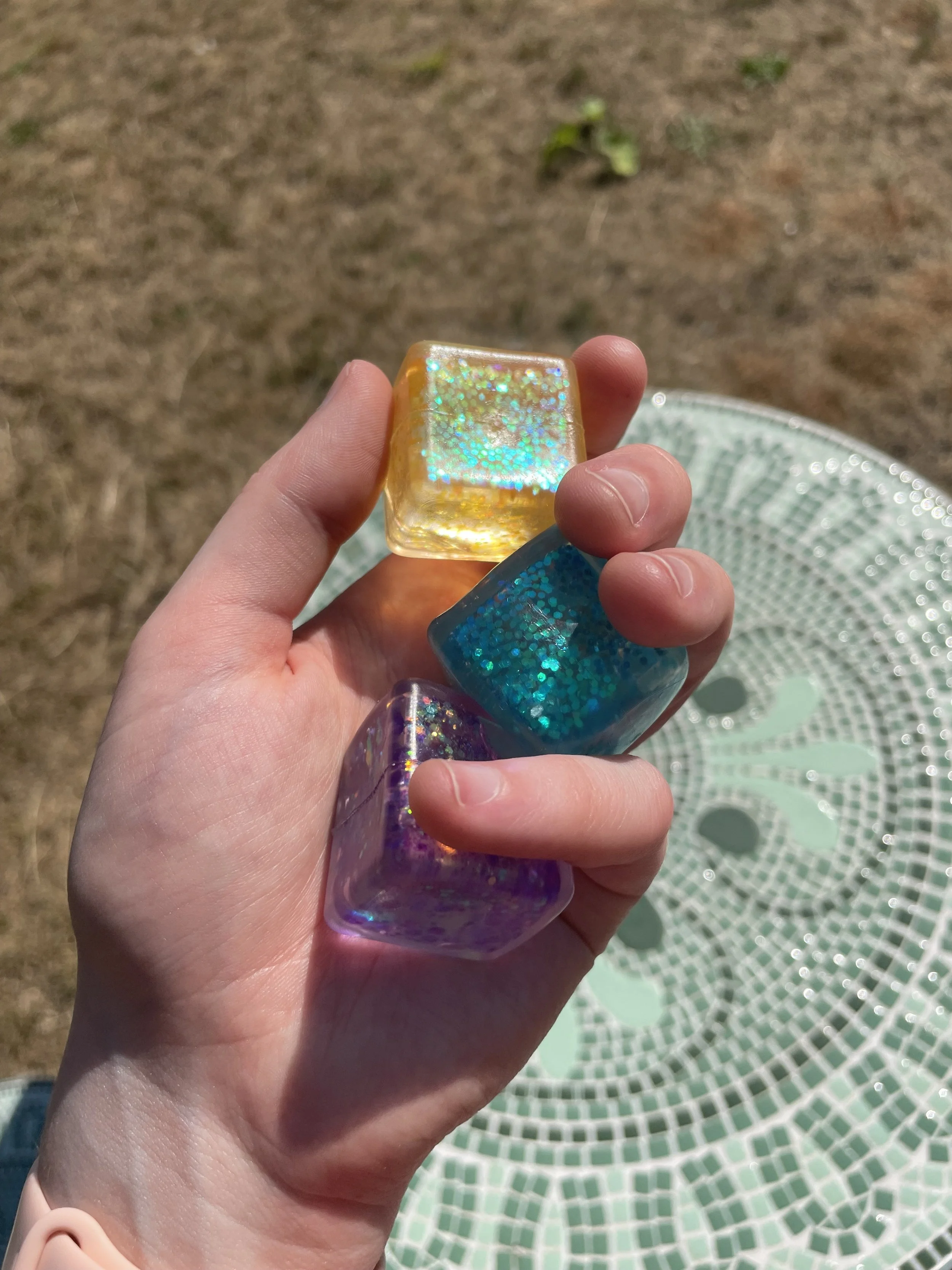 Glitter Squish Cube