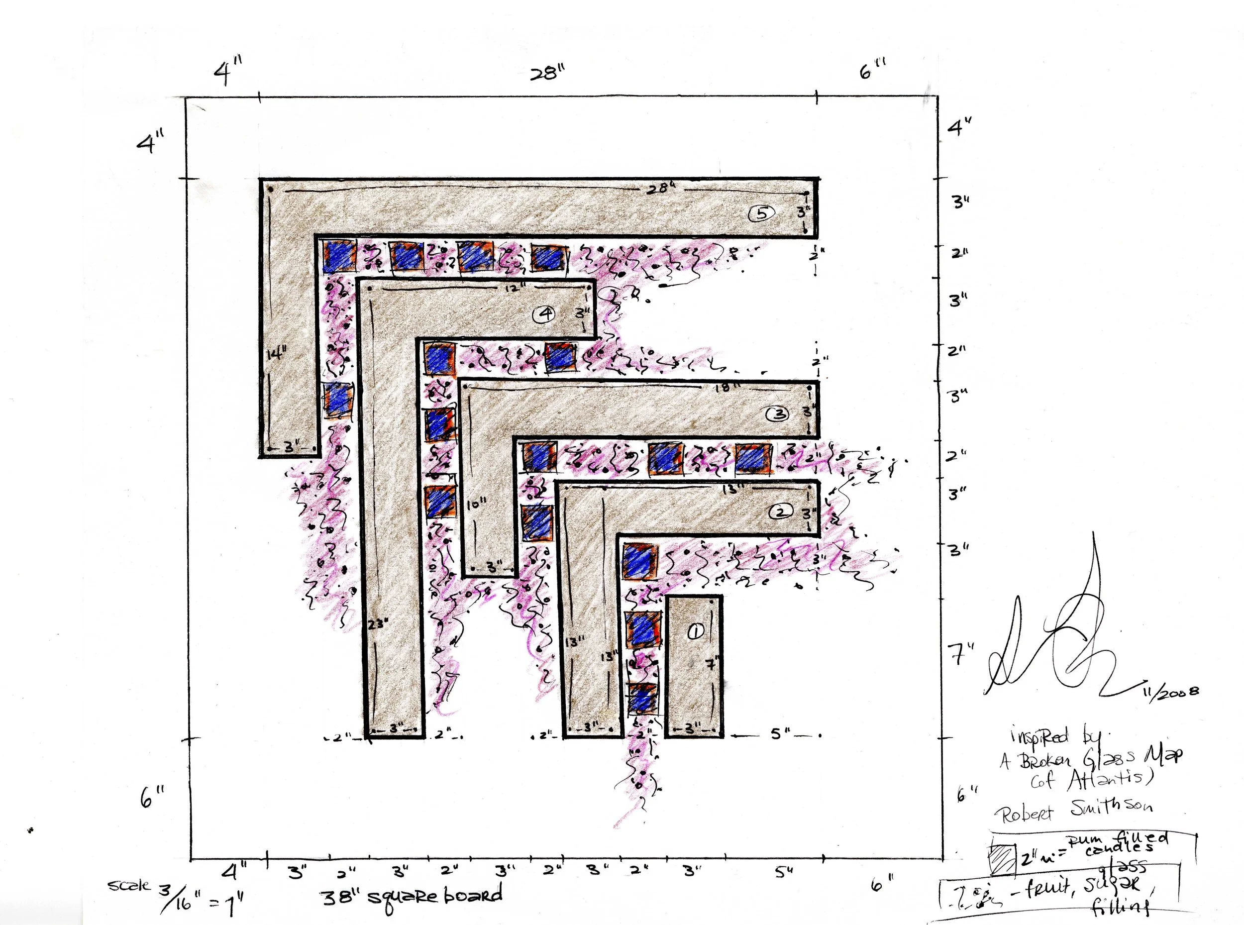 Flambe Drawing Food Network Competitions — Stevie Famulari, Gds