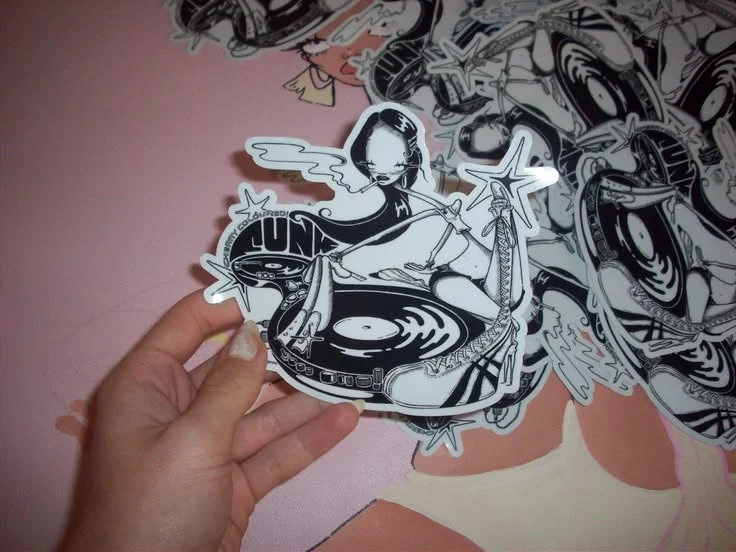 Cherry Coloured Funk stickers!.jpe