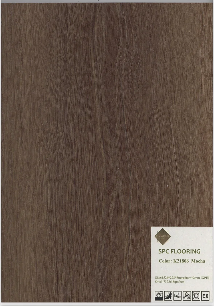 Mocha K21806 8mm Hybrid flooring colour sample