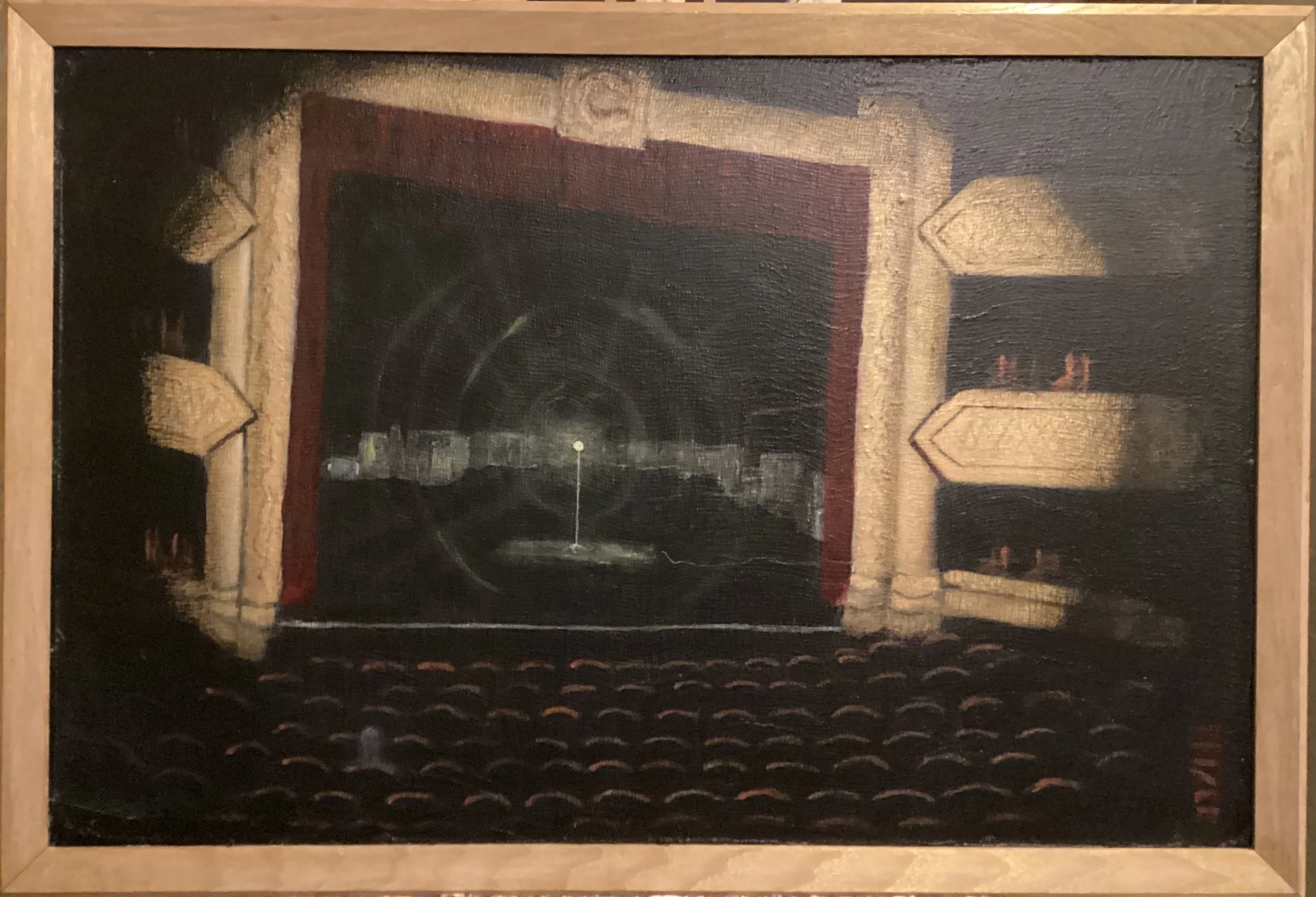 GHOST LIGHT. 2026.  
Acrylic on Canvas.  36" x 24".  
$300 