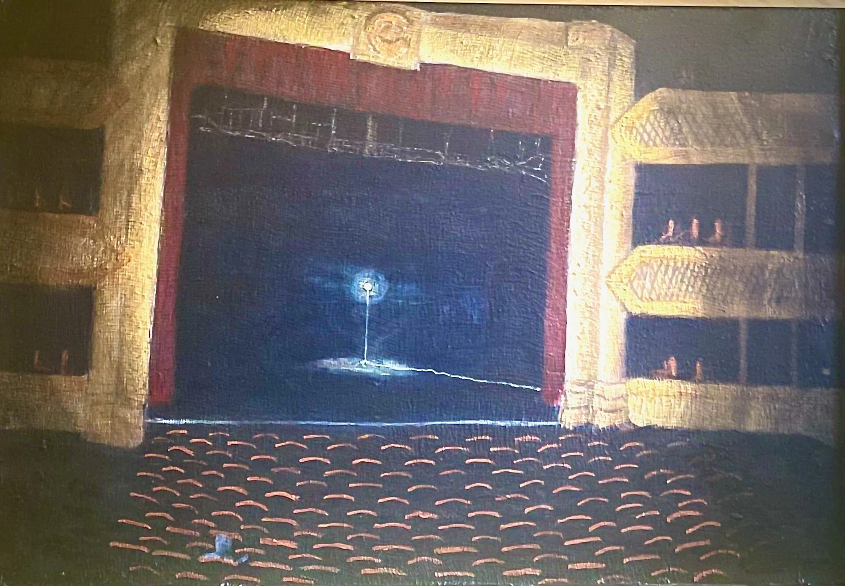 GHOST LIGHT. 2026.  
Acrylic on Canvas.  36" x 24".  
$300 