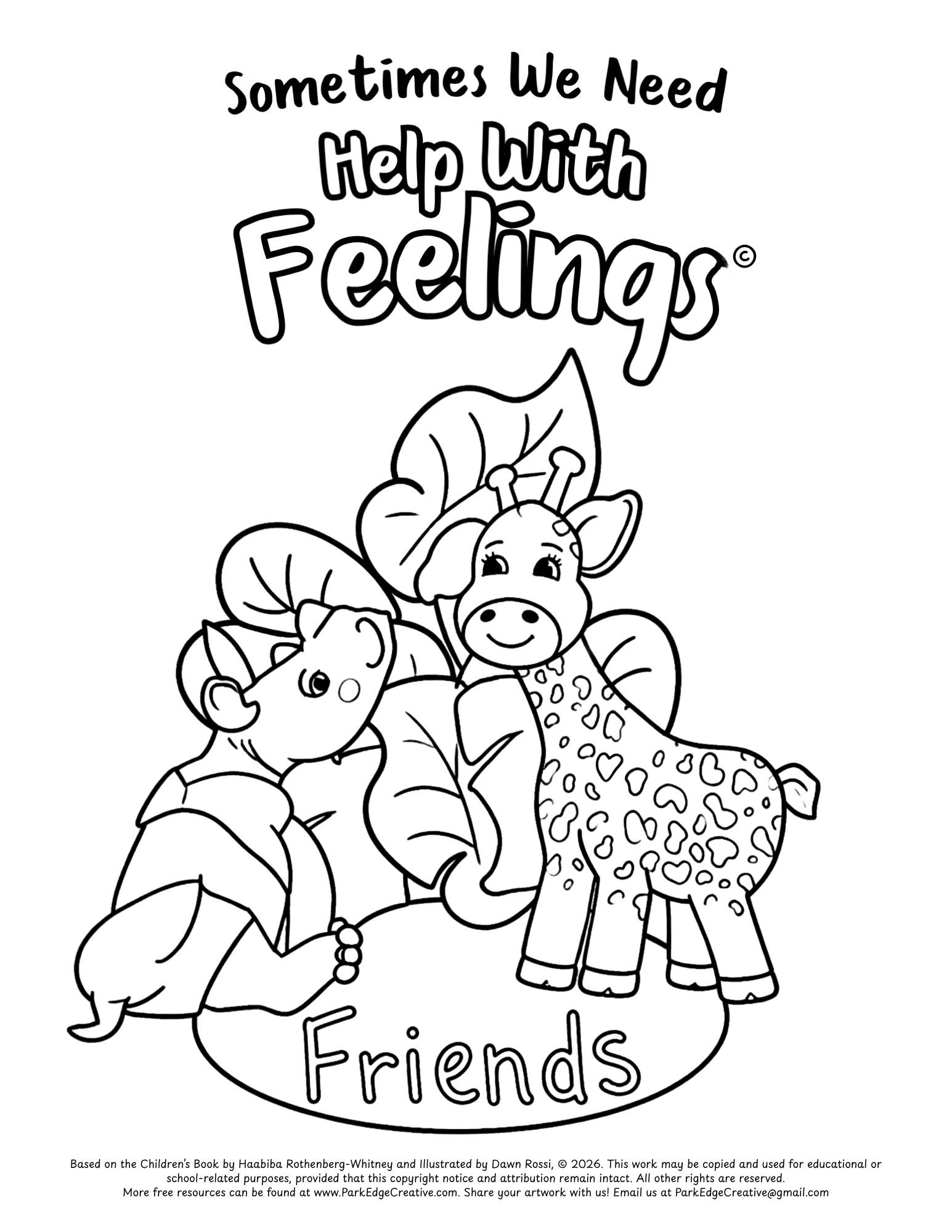 Friends Coloring Page SWNHWF
