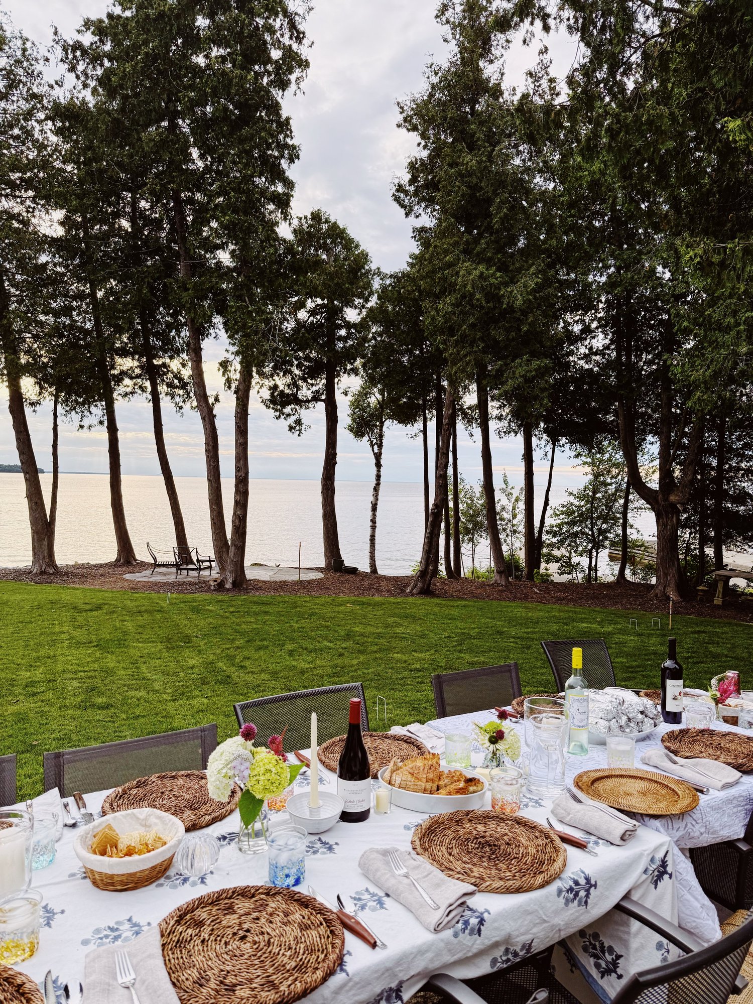 Outdoor dining table
