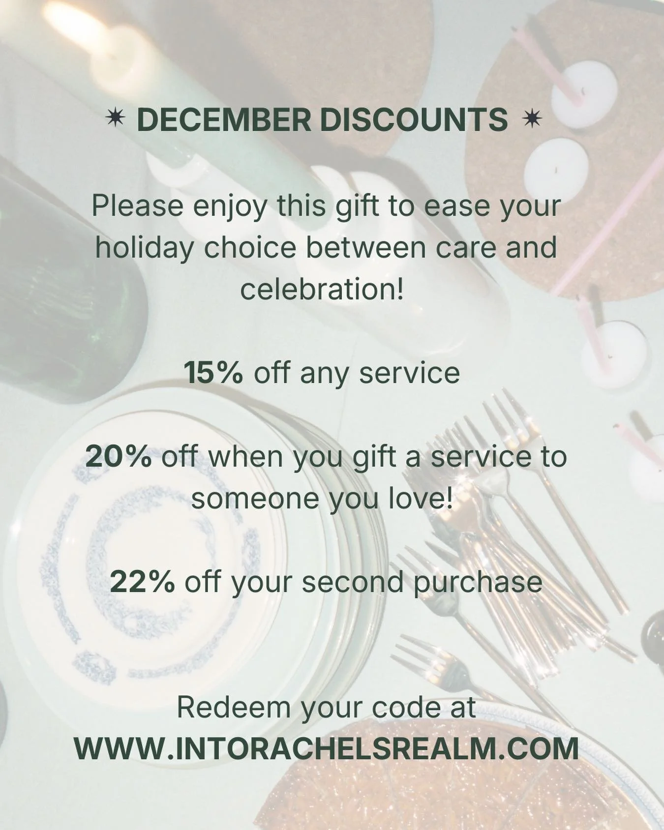 𖤓  HOLIDAY HEALING 𖤓 

As we approach the Winter Solstice (for those in the northern hemisphere!) the continued call inward invites us to go a little deeper with the space &amp; time offered by the season&rsquo;s slower pace of life. 

But the holi