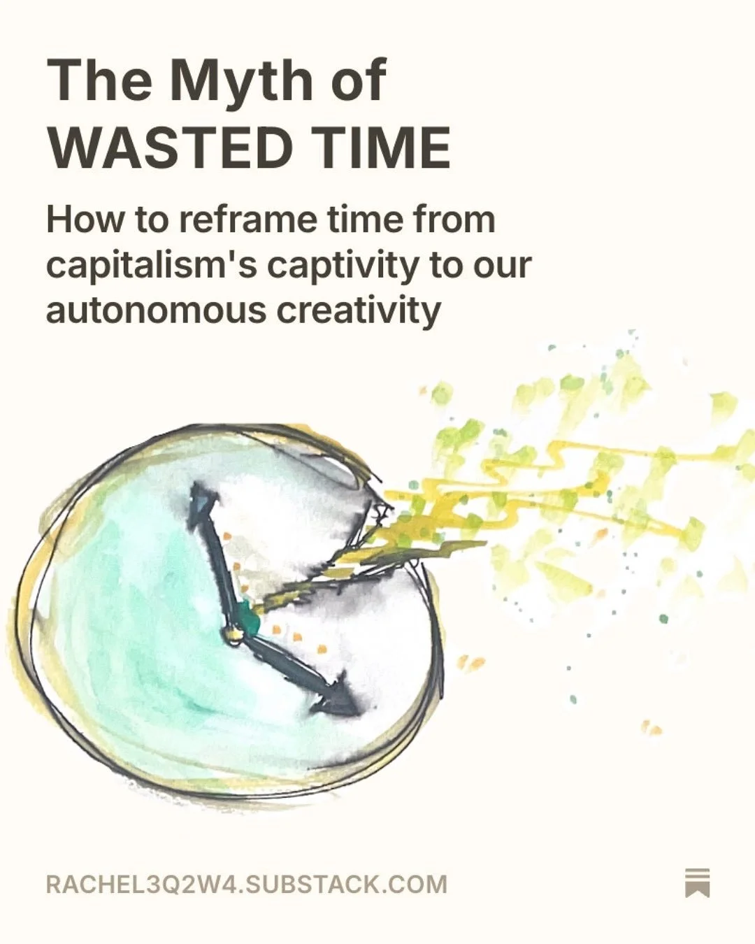 THE MYTH OF &ldquo;WASTED TIME&rdquo; thrives off our scarcity mindset.

It fuels capitalism while keeping us captive. 

Soul sovereignty doesn&rsquo;t come from an over productive life, it comes from an ownership of AWARENESS. 

Our awareness is our