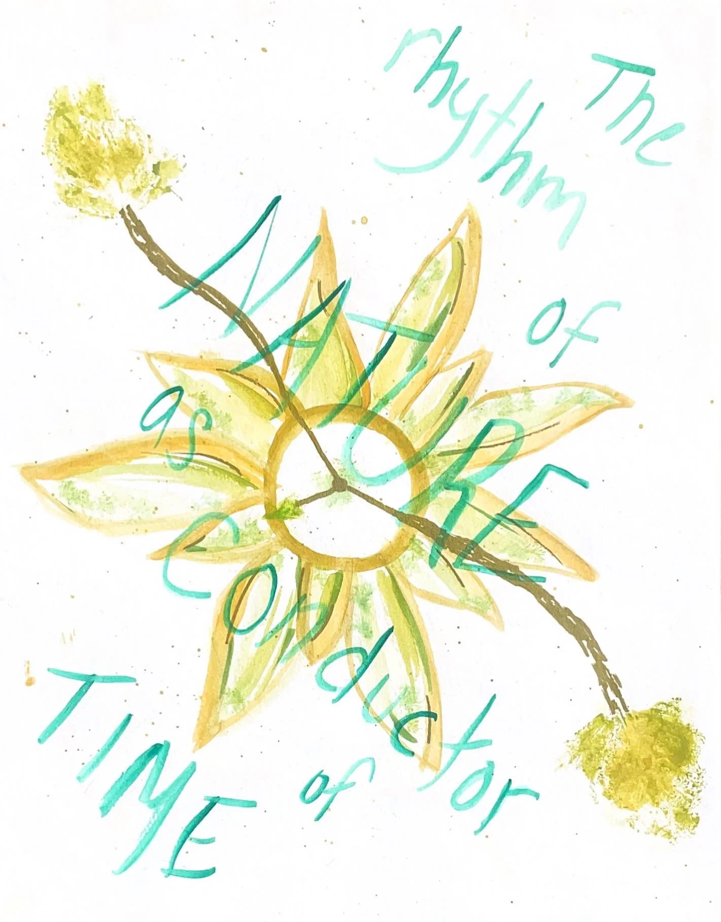 The rhythm of NATURE as the conductor of TIME.

When Mother Earth leads, we align&mdash;not through force, but through resonance, softness, intuition.

When cycles of time shift with the seasons&mdash;bodies sync, brains balance, and resources remain