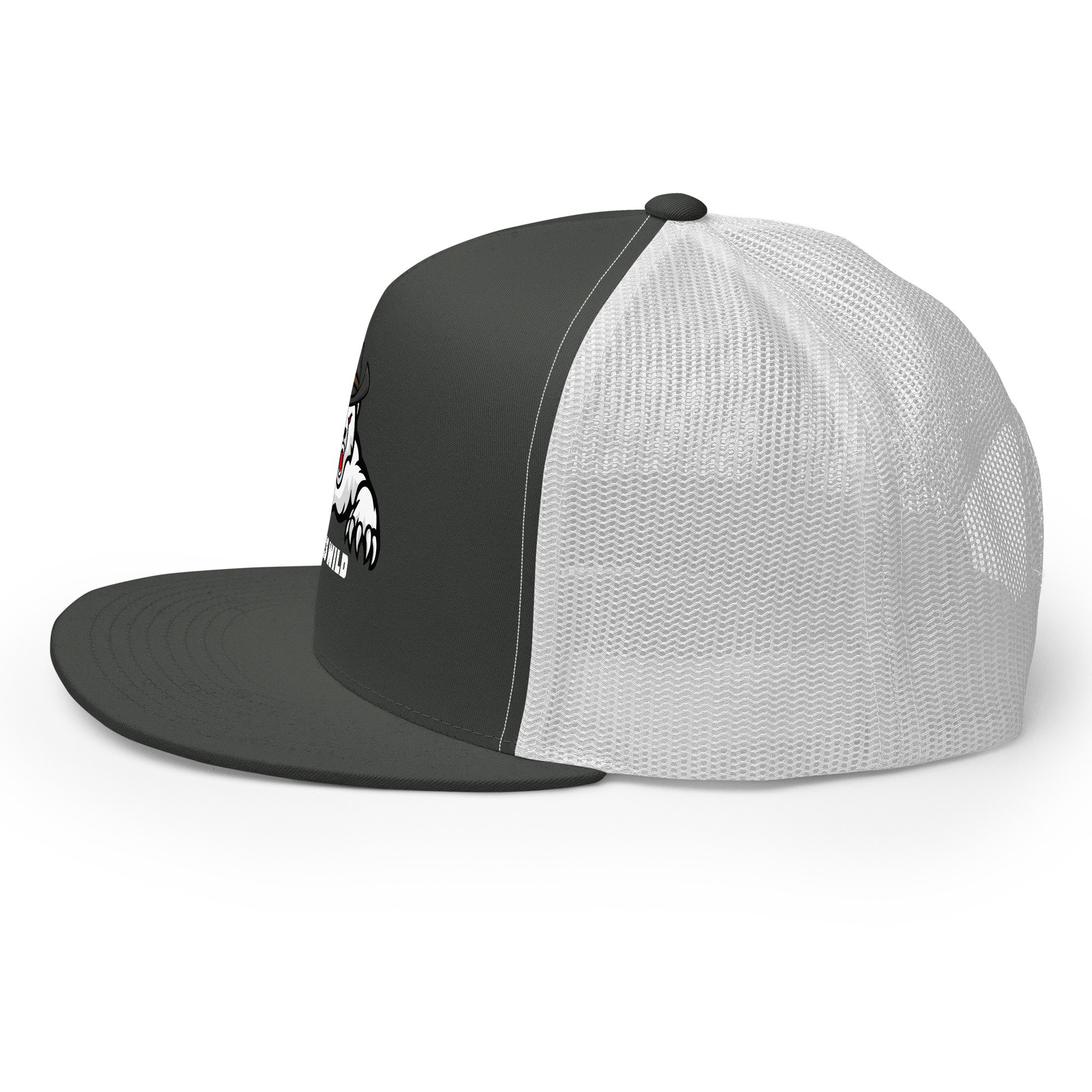 5-panel-trucker-cap-charcoal-white-left-66a93324e7f05.jpg