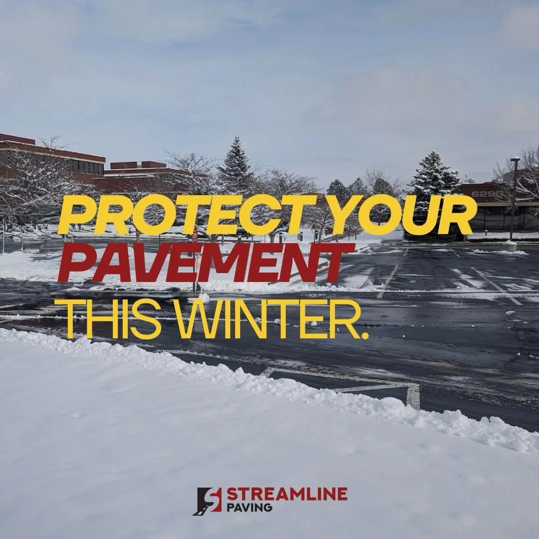 Freeze-thaw cycles and heavy winter traffic can take a toll on commercial and industrial pavement! Keep your lot or yard in top shape this season:

 1️⃣ Remove snow promptly to prevent ice buildup.

 2️⃣ Keep drainage clear to avoid standing water.

