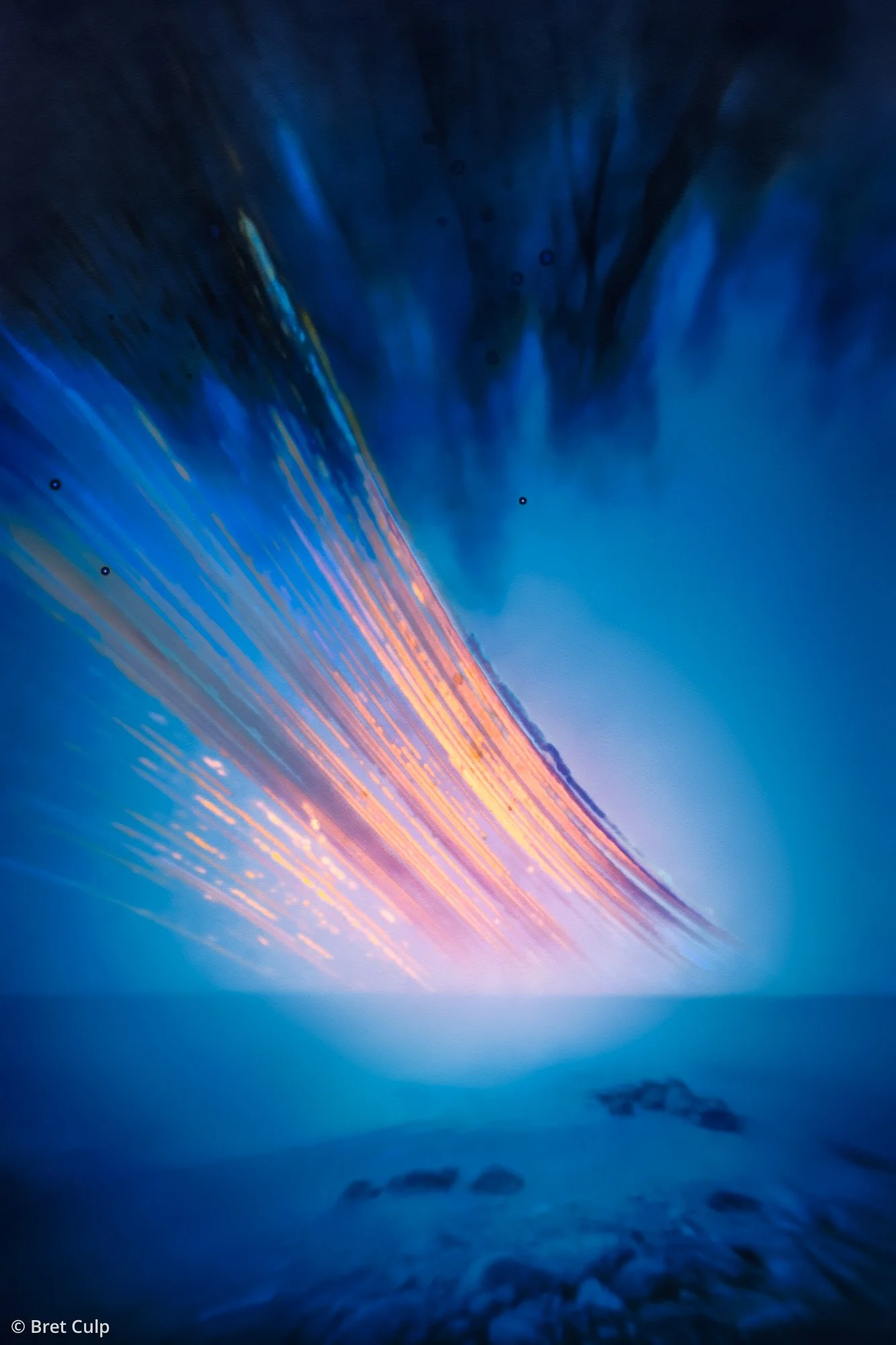 183 Sunsets Over Georgian Bay – Solargraph Capturing Seasonal Light from Summer to Winter Solstice over Ontario’s Georgian Bay with a Pinhole Camera.