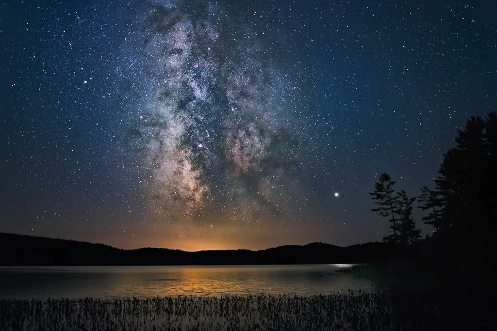 Milky Way, Jupiter and Saturn