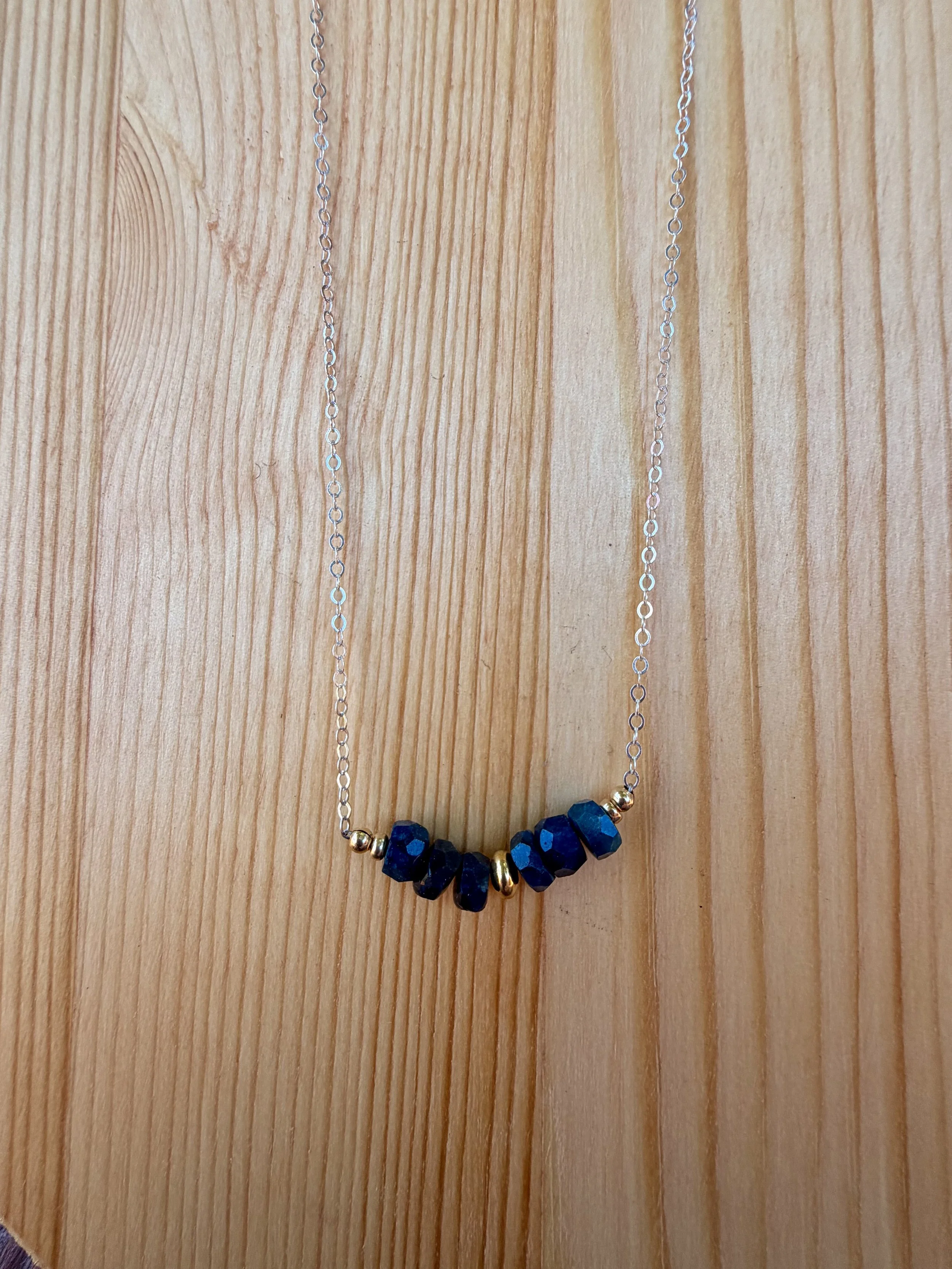 Starlit Blue Apatite Necklace