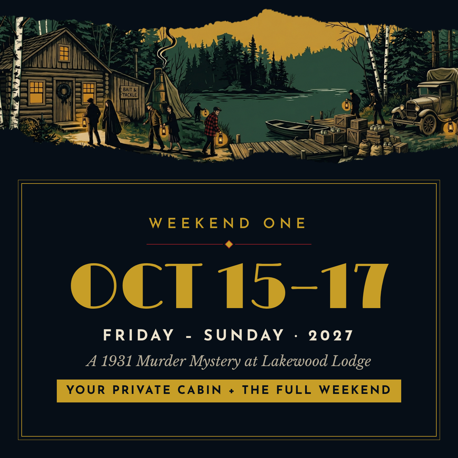 Death of a Bootlegger Oct. 15th-17th 2027