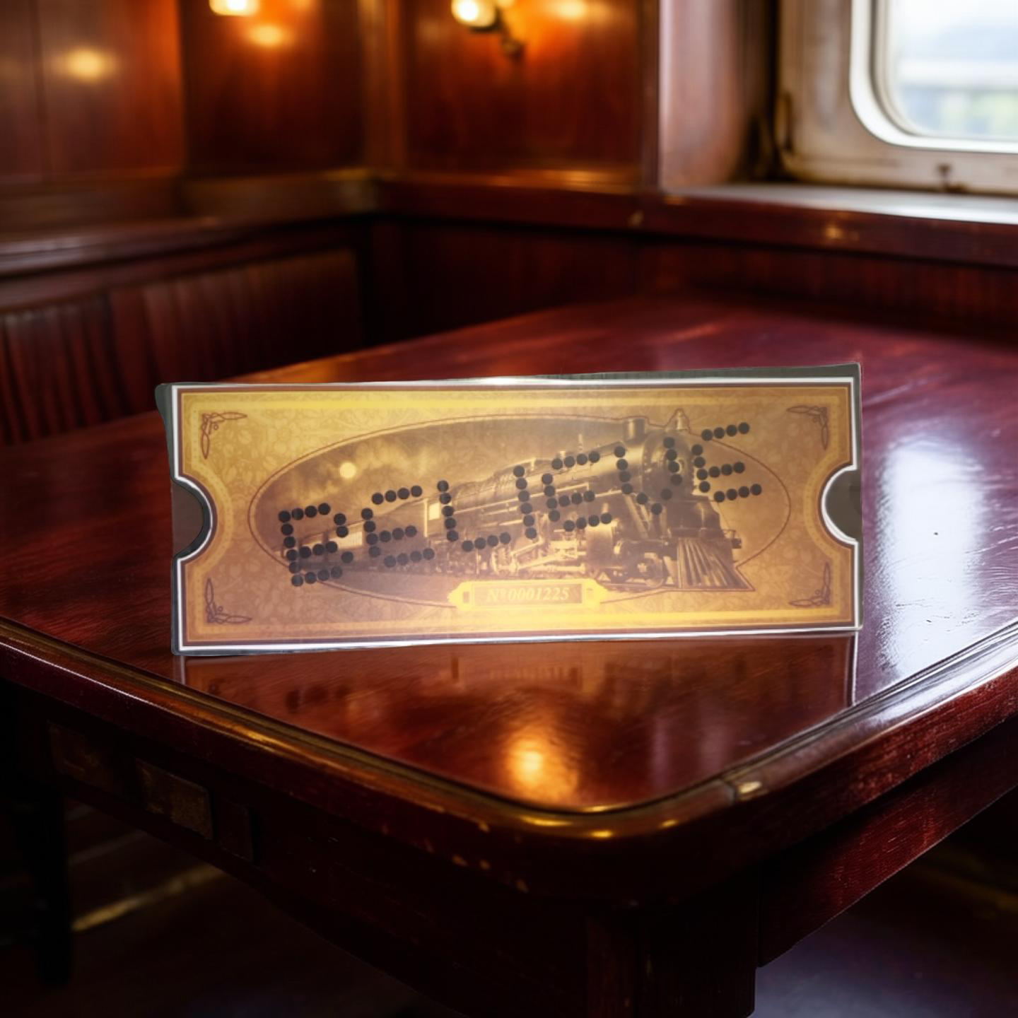 Polar Express Golden Ticket Back