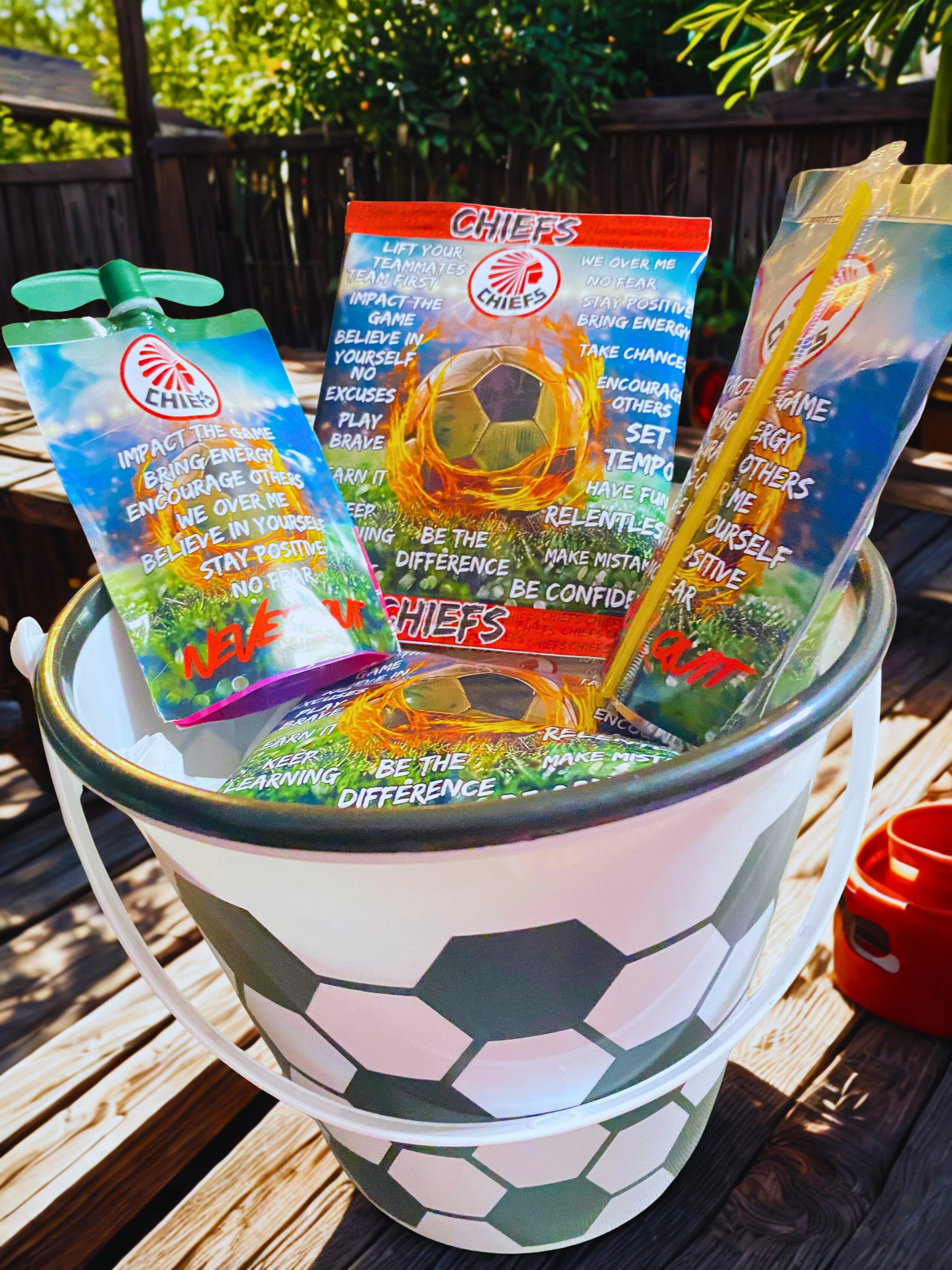 CYSC Chiefs Soccer Treats Game Bucket