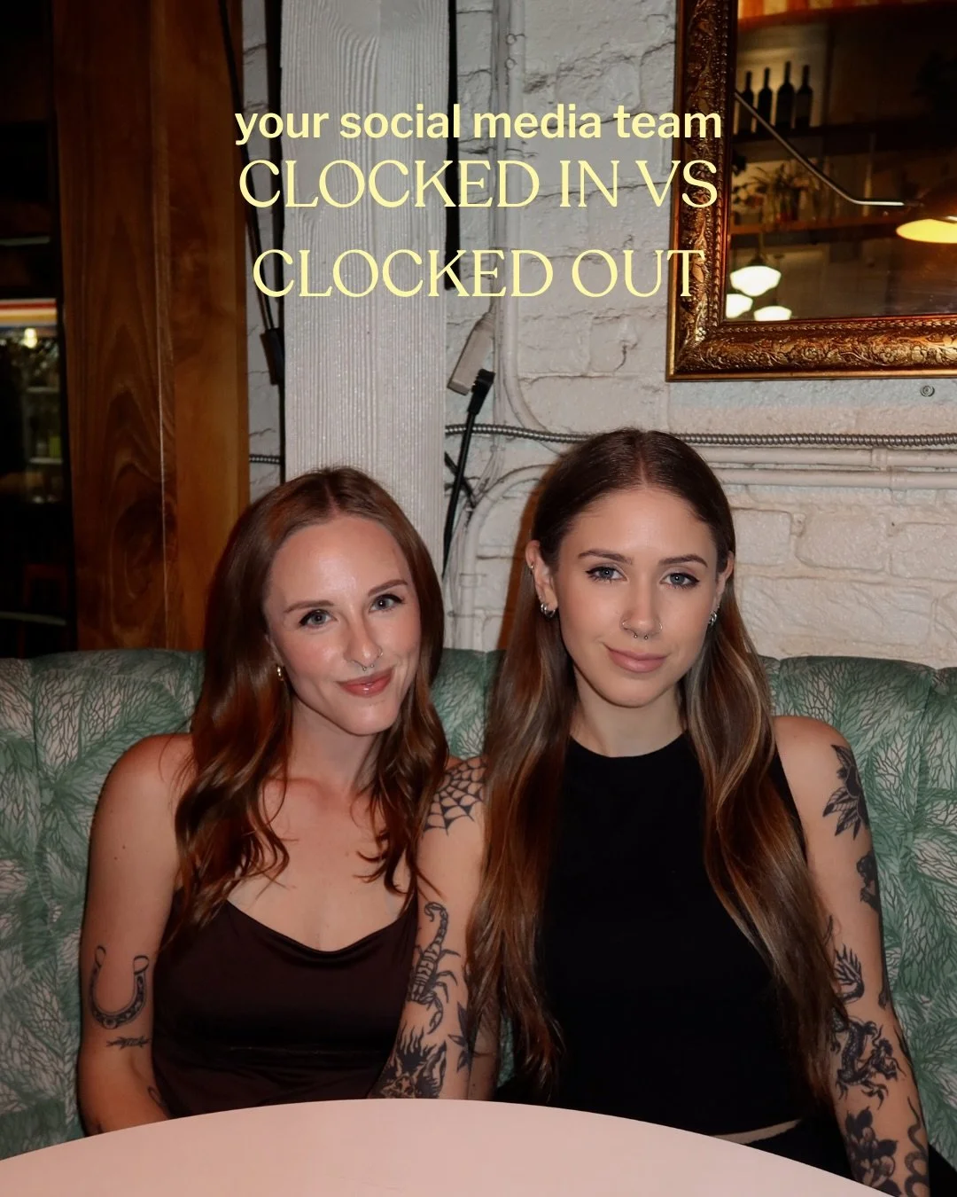 Your social media managers: clocked in vs clocked out 👯🖤☕️
.
.
.
.
#socialproper #socialmediaagency #losangeles #socialmediamarketing #contentcreationagency