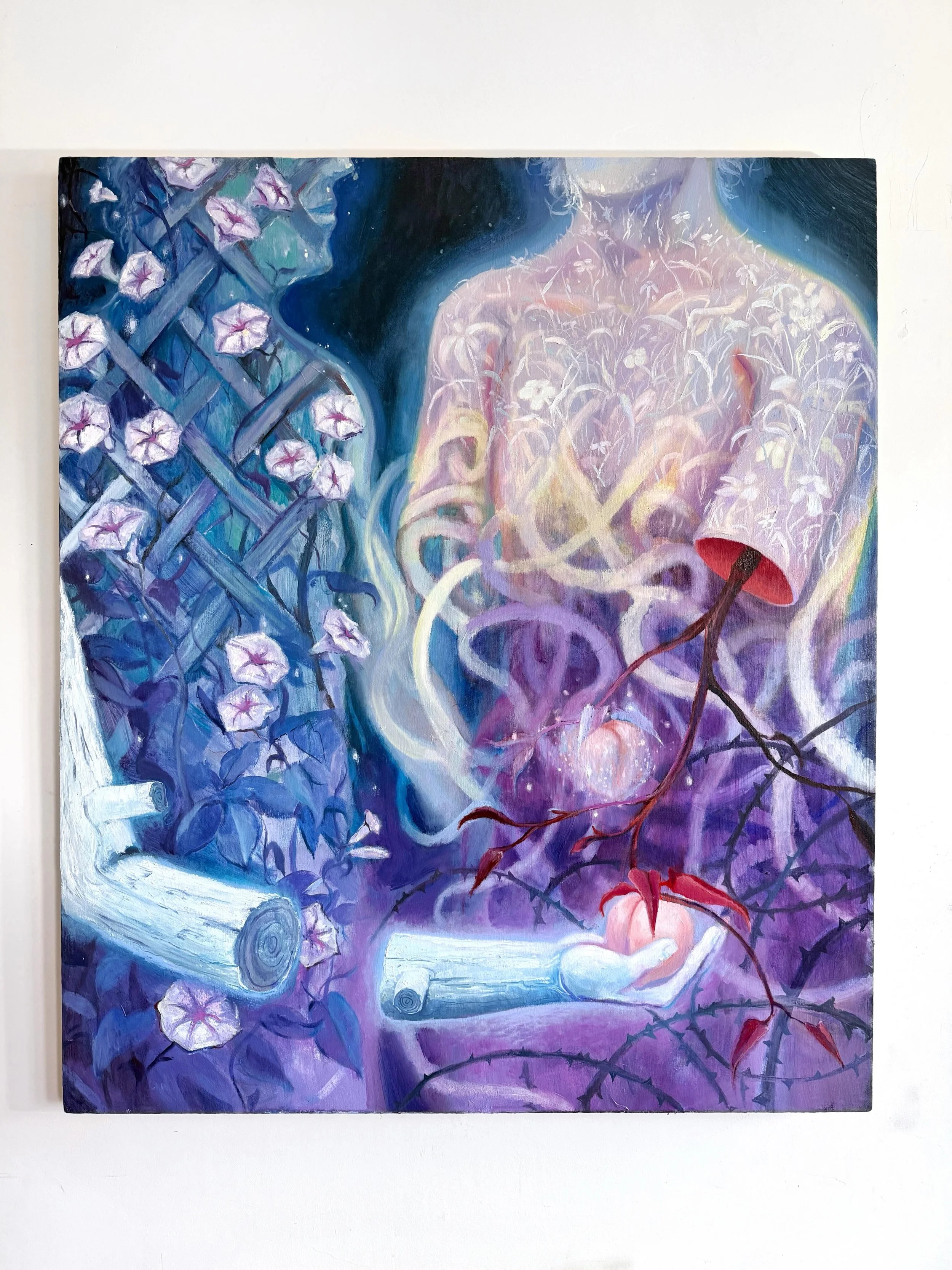 Night Travelers 
Michael Gunn
Oil on canvas
38&rdquo; x 45&rdquo;

On view @machineswithmagnetsvenue through June 25th