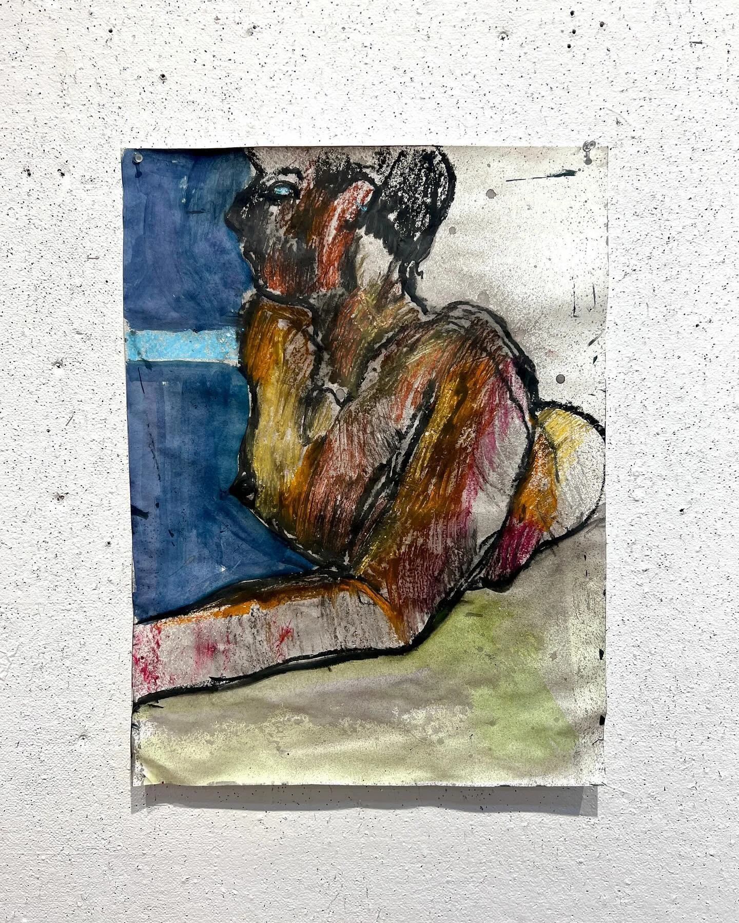 Drawing I made last semester that I liked 

18x24&rdquo; 
Ink, Pastel, Charcoal