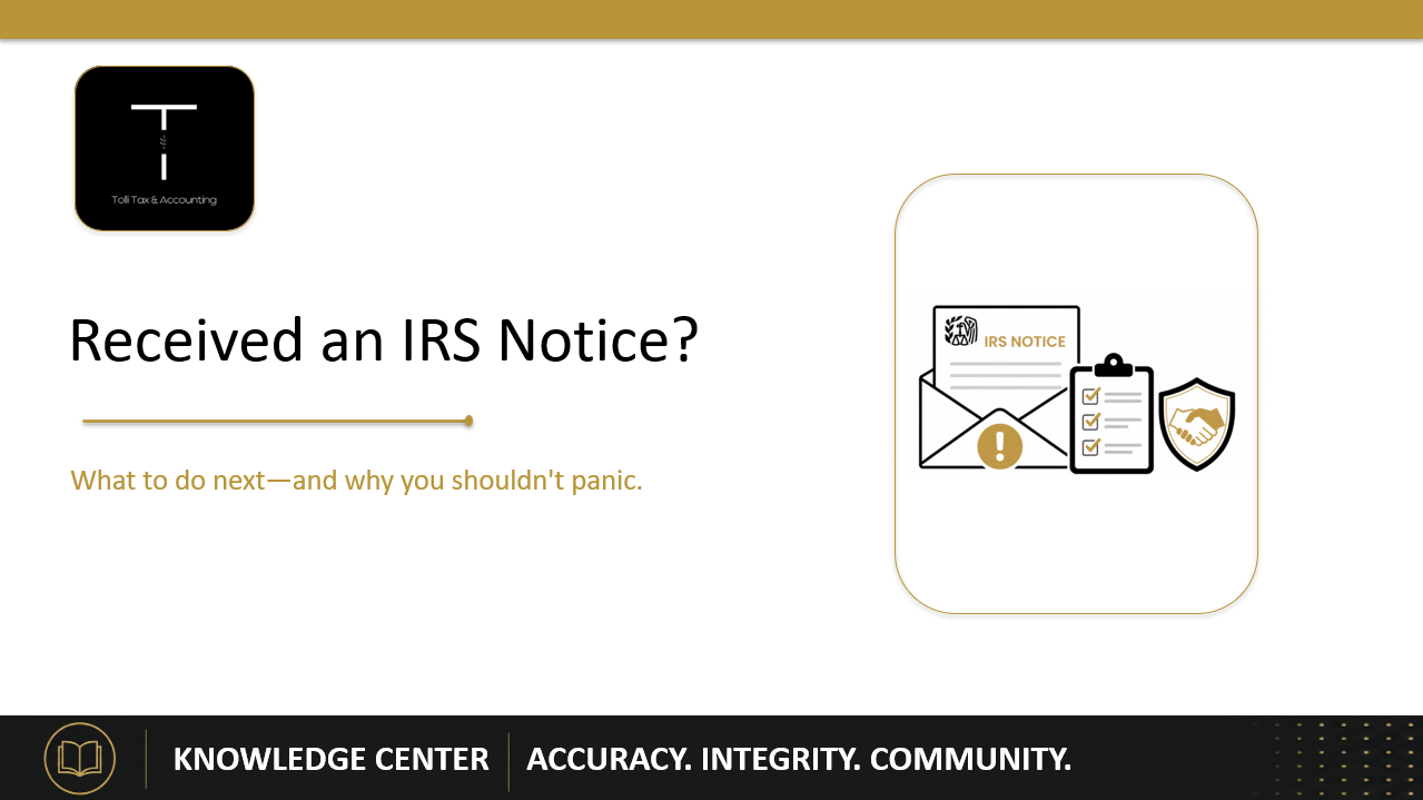 What Should I Do If I Receive an IRS Notice?