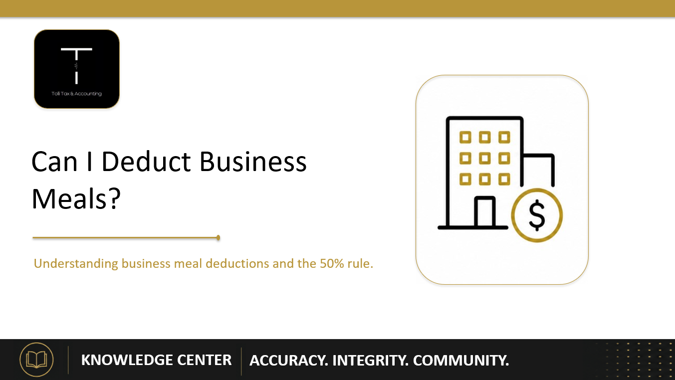 Can I Deduct Business Meals?