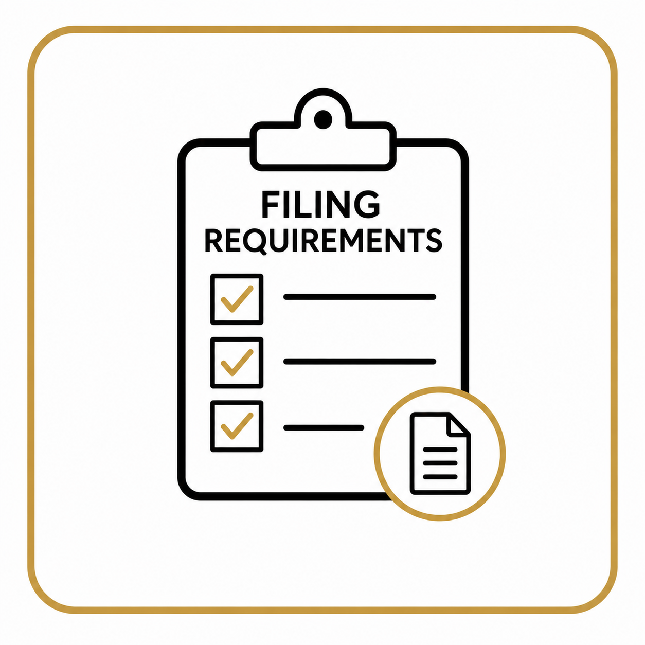 Filing Requirements