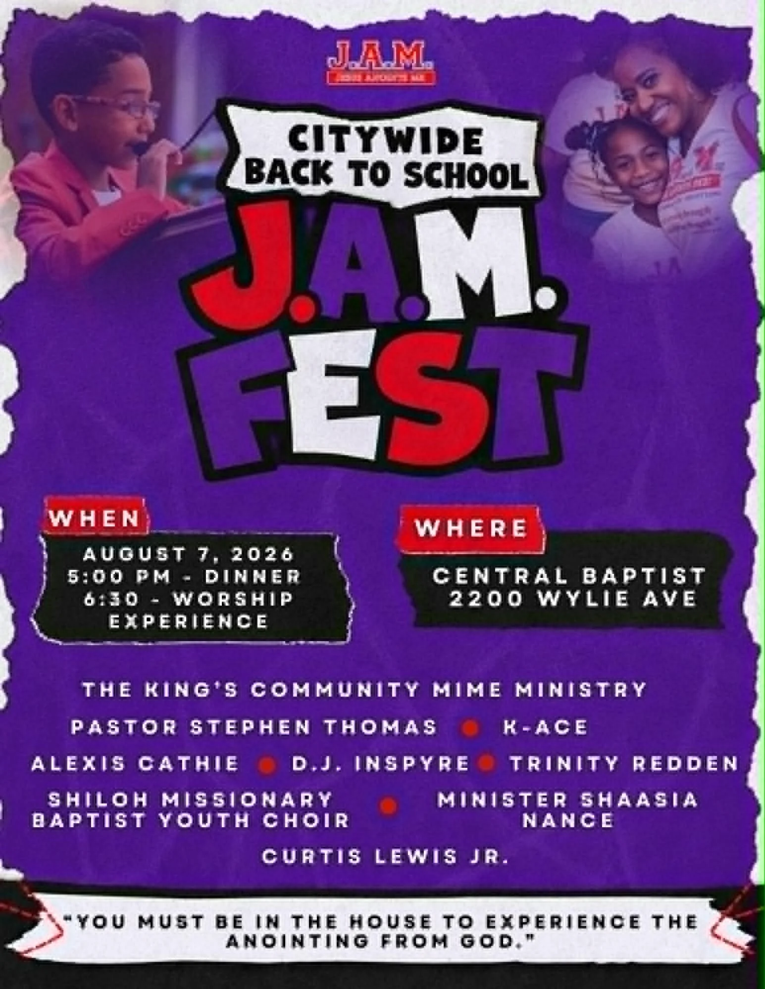 Back to School J.A.M. Fest