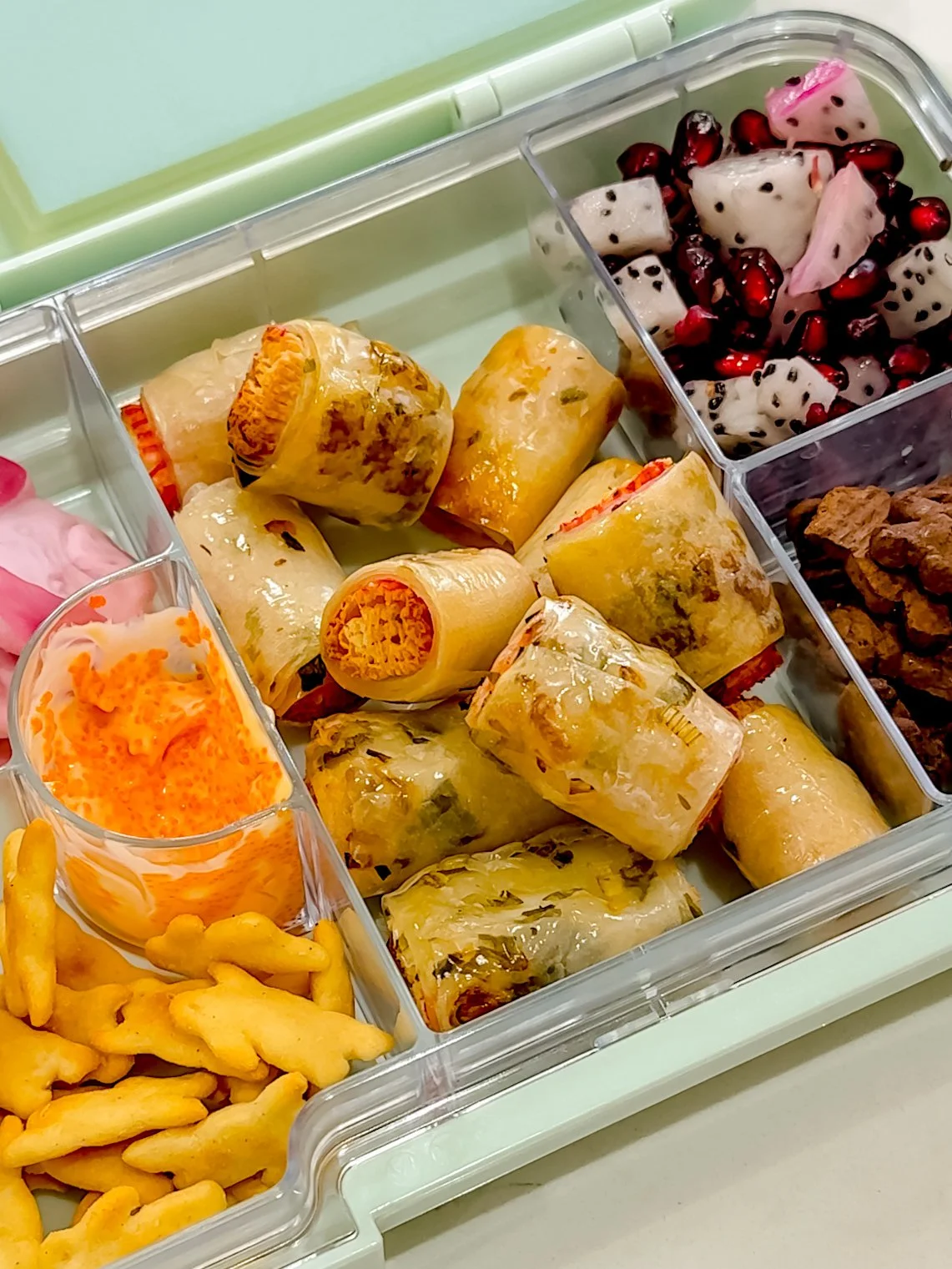 Crispy Rice Paper Crab Rolls