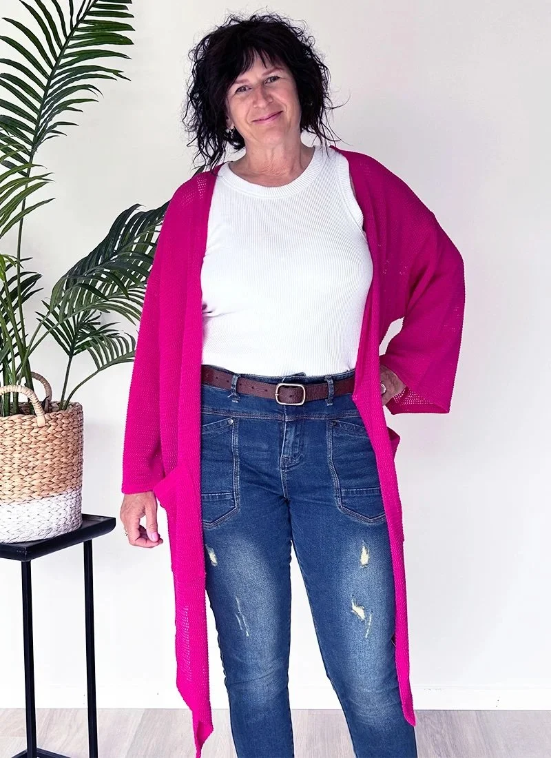 Pick Pocket Cardi — Pink - SOLD OUT