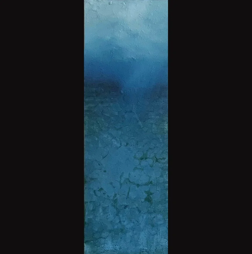 Restoration: They Will Come Weeping and Seeking God, 4x12, Oil on mixed media and gessboard