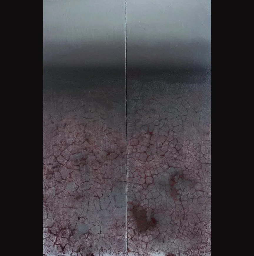 Panels 7 and 8, Desolation of the Earth, 4x12, Oil on panel with patina