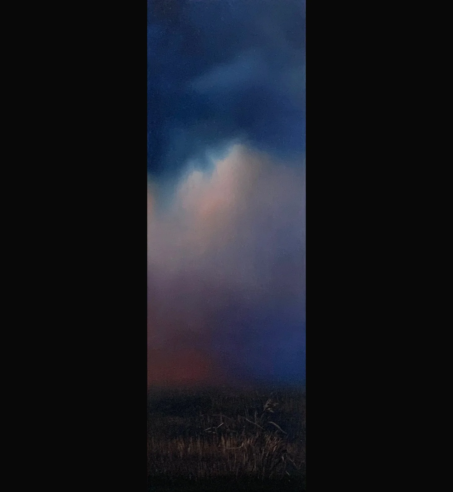 Like a Storm, Jeremiah 30:22-24, Jeremiah panels, 4x12, Oil on Gessoboard