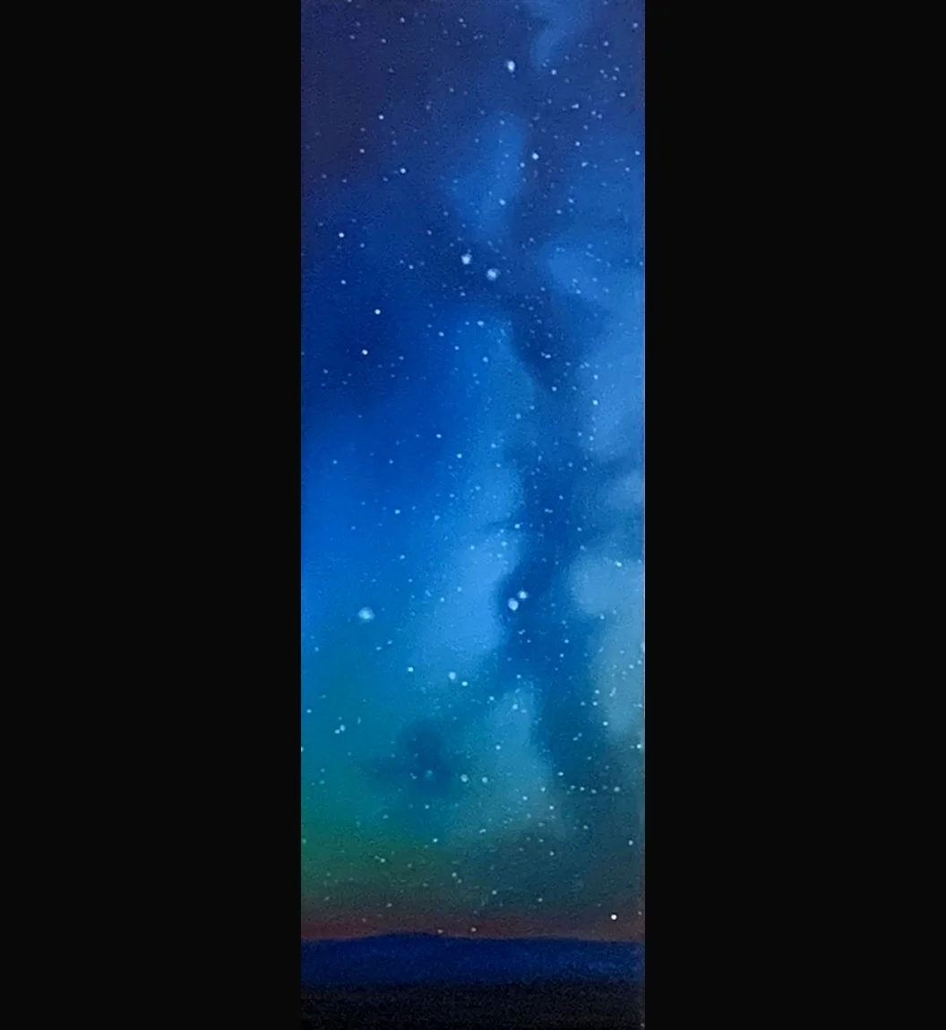 Descendants Like Stars, Jeremiah 30-31, Jeremiah panels, 4x12, Oil on Gessoboard