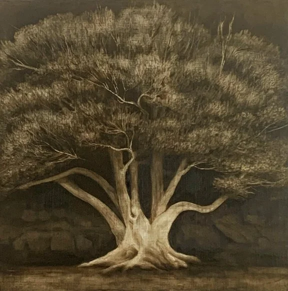 Alda, 12x12, Oil on Woodboard, Available with J Peeler Howell Gallery