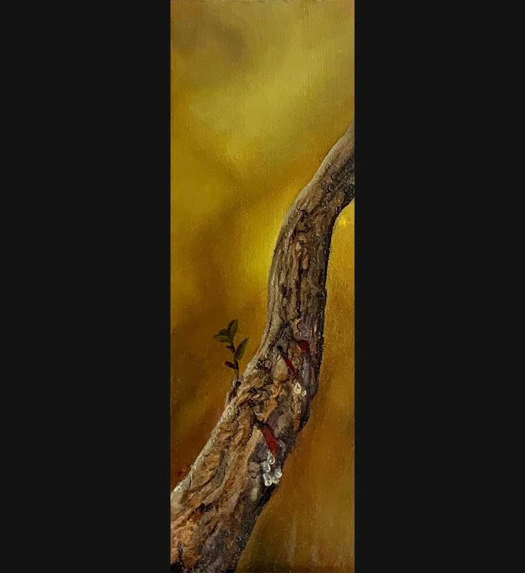 Balm in Gilead, 4x12, Jeremiah 8:21-22, Jeremiah Panels, Oil on Gessoboard 